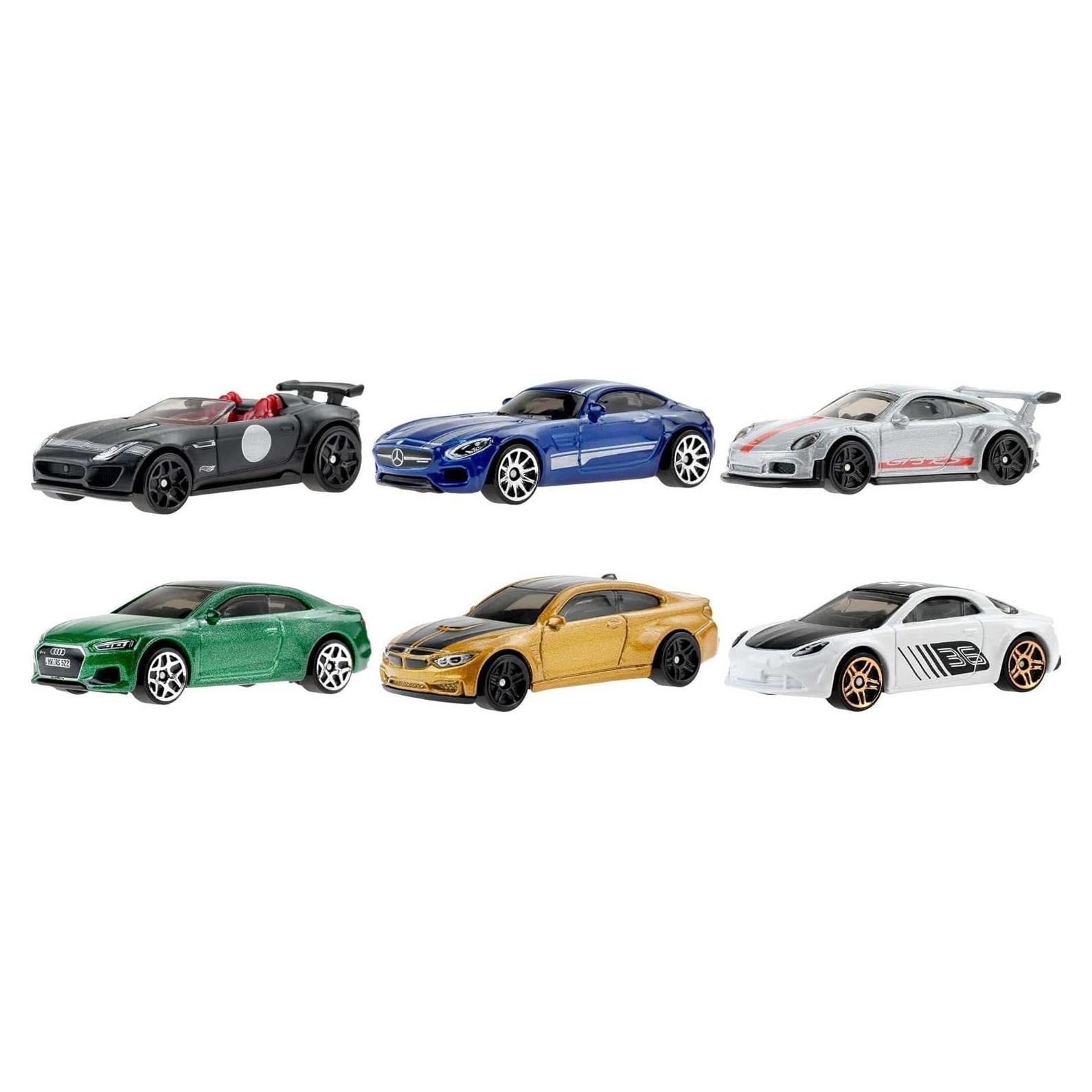 Multipack Hot Wheels 6 Coches Juguete Escala 1:64