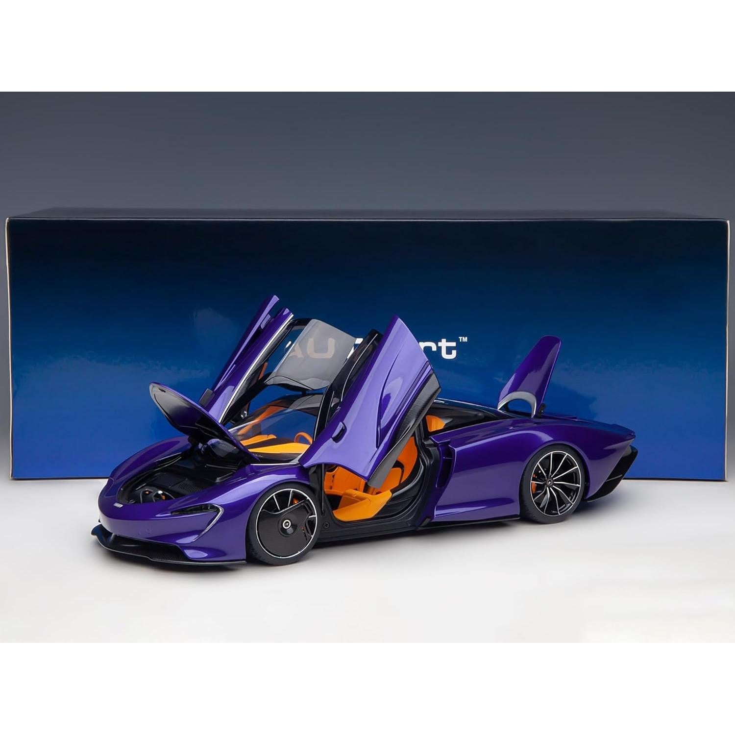 Modelo de Coche McLaren Speedtail 1/18 Autoart Lantana Purple