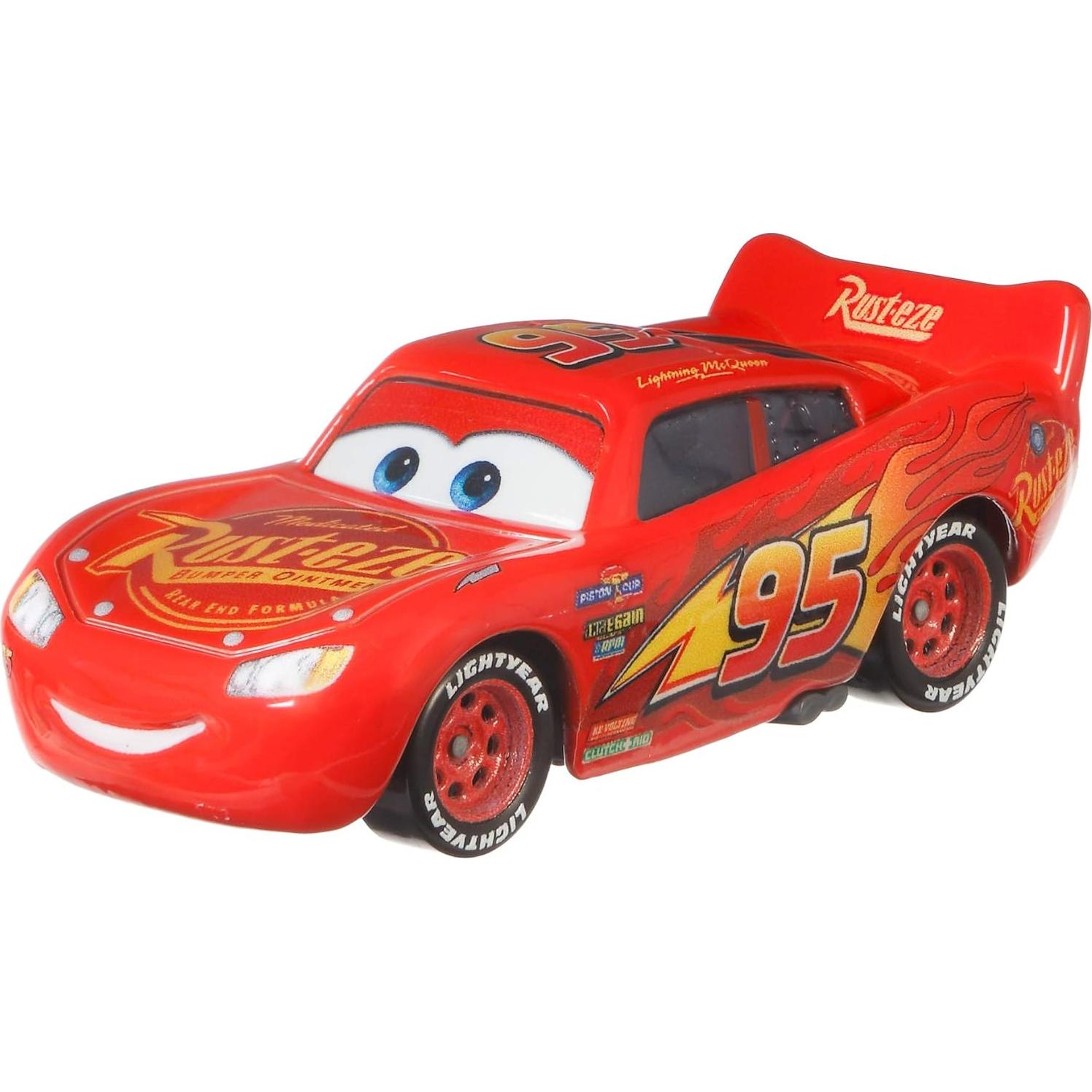 Disney Cars Toys Charlie Checker and Lightning McQueen 2-Pack Storytelling Toy
