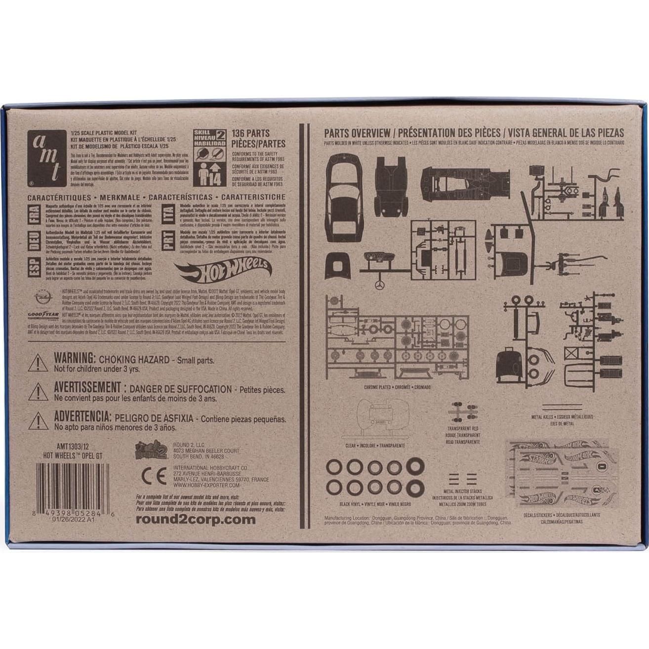 Kit de Modelo AMT Opel GT 3-en-1 Escala 1/25