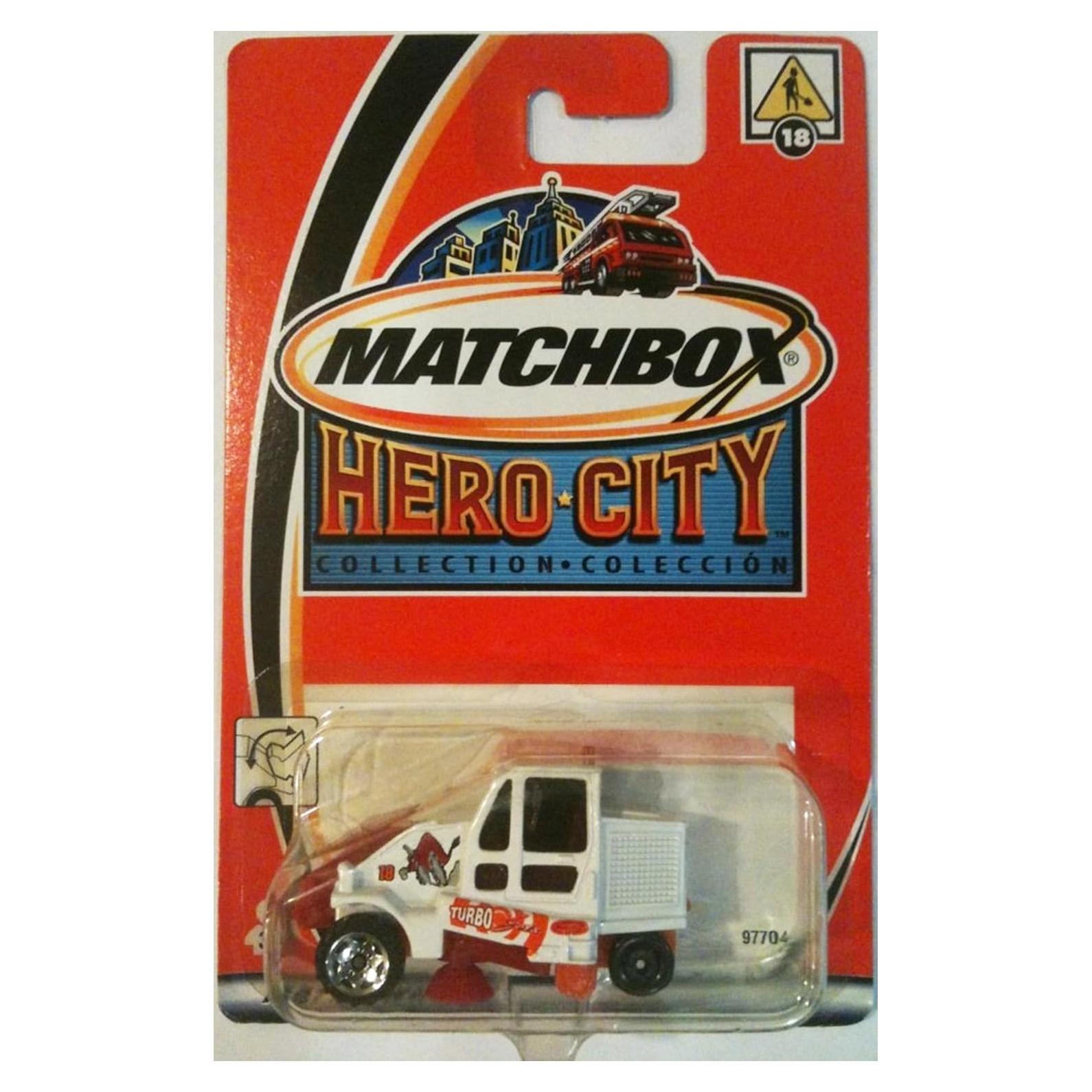 Matchbox Barrendero 2002 Ciudad Héroe 1:64 Metal 7.62 cm