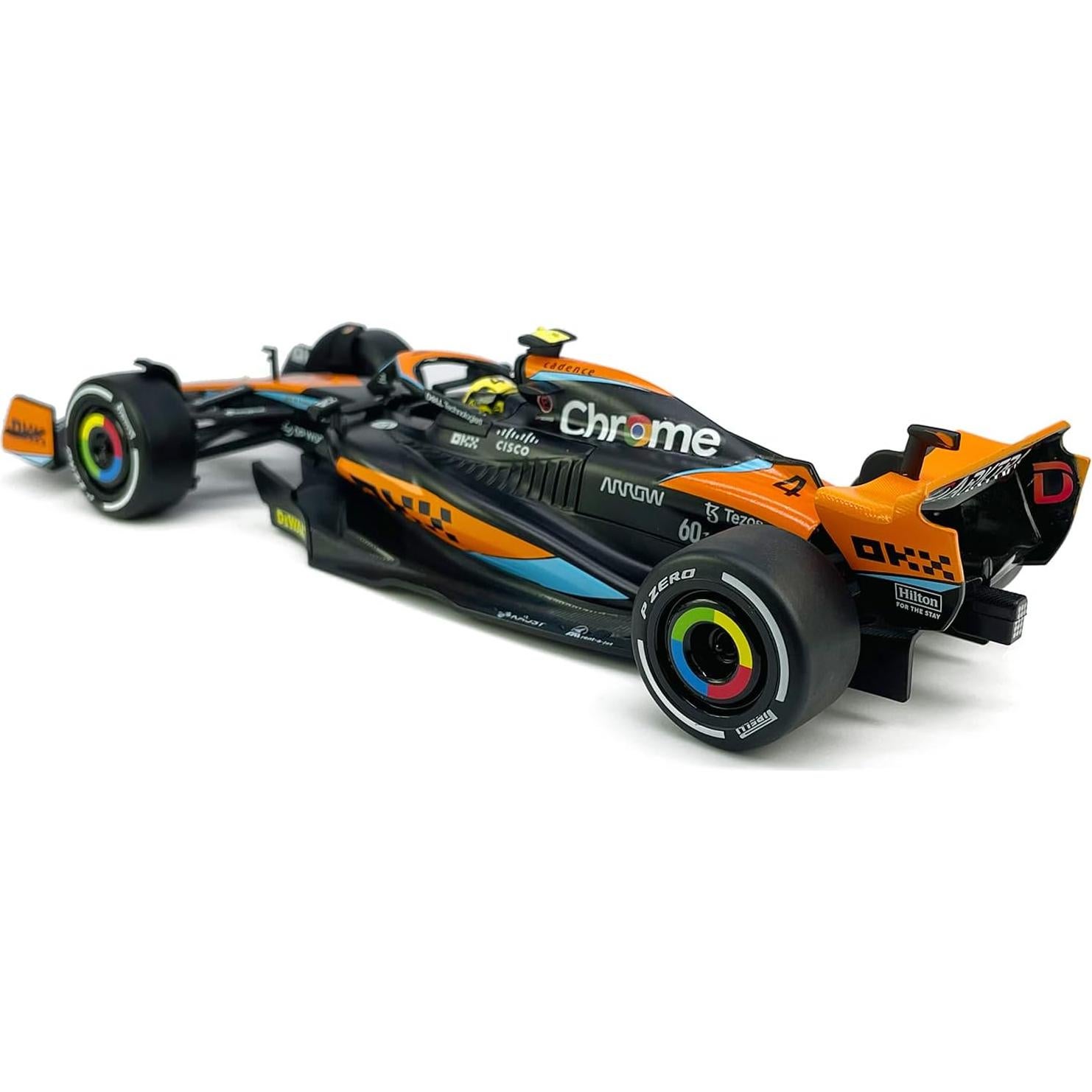 Coche de Juguete F1 McLaren MCL60 Escala 1:24 Metal Negro