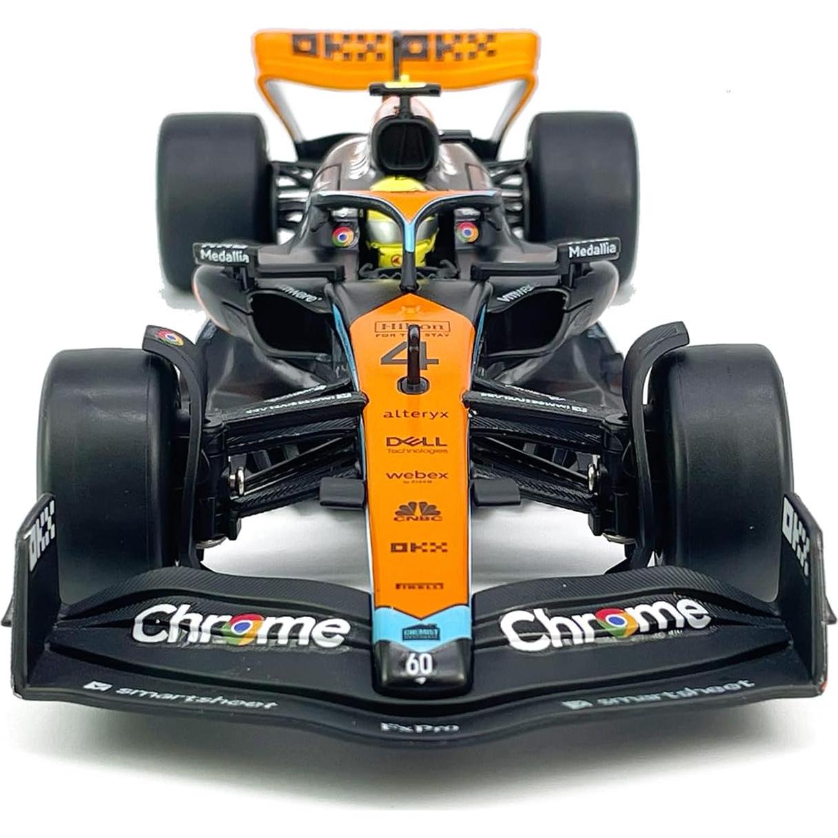 Coche de Juguete F1 McLaren MCL60 Escala 1:24 Metal Negro