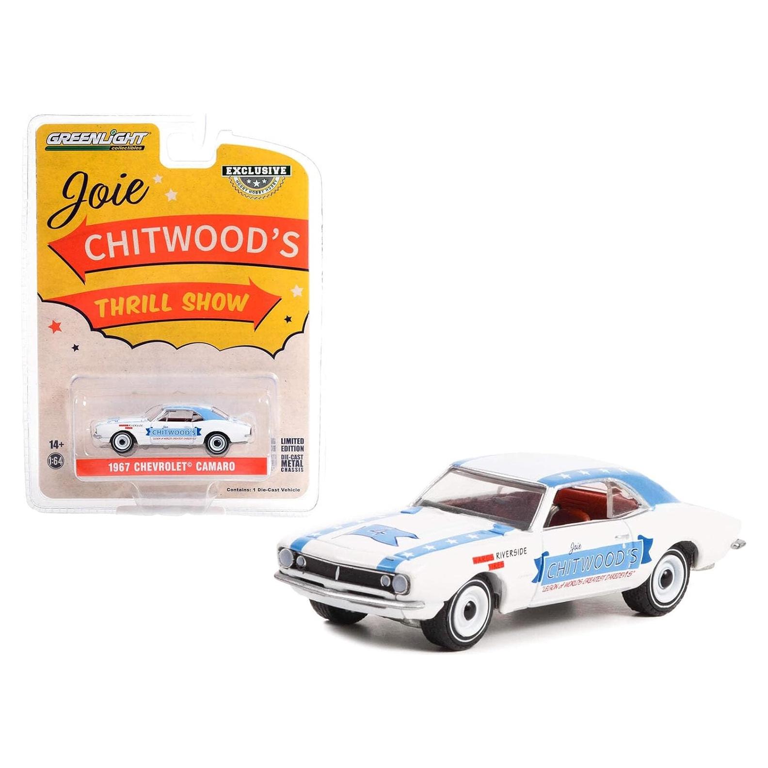 Coche Diecast Greenlight 1967 Chevrolet Camaro Blanco 1:64