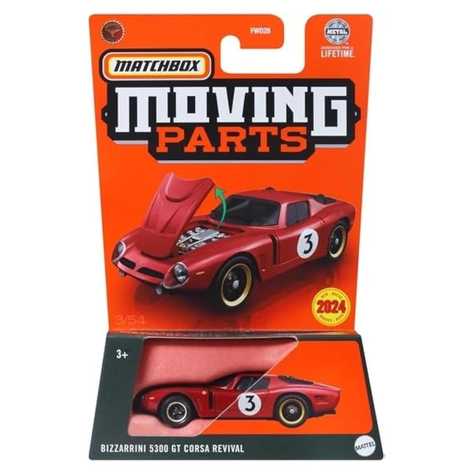 Matchbox Bizzarrini 5300 GT Corsa Revival Rojo 1:64