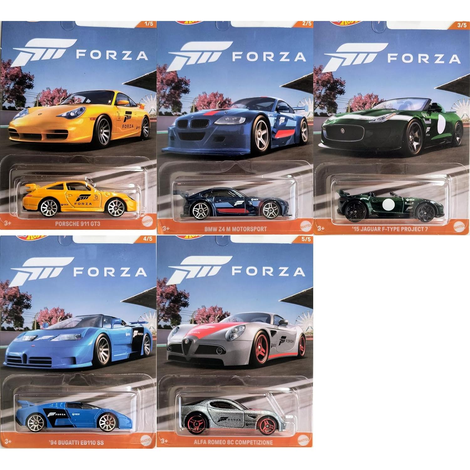 Hot Wheels Forza Conjunto de Coches 1:64 Mattel