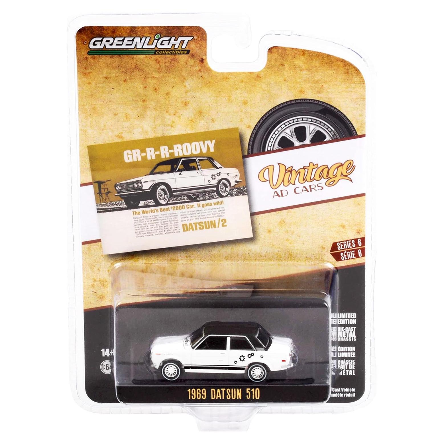 Auto Diecast 1/64 Datsun 510 1969 Greenlight Edición Limitada