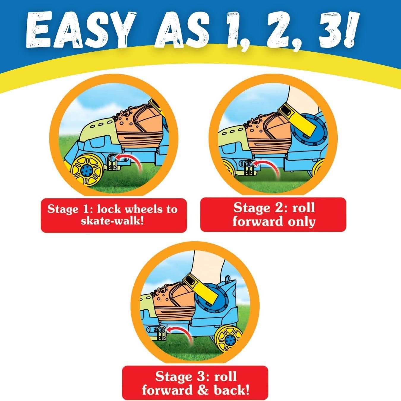 Patines Cuádrupes Liberty Imports Ajustables para Niños