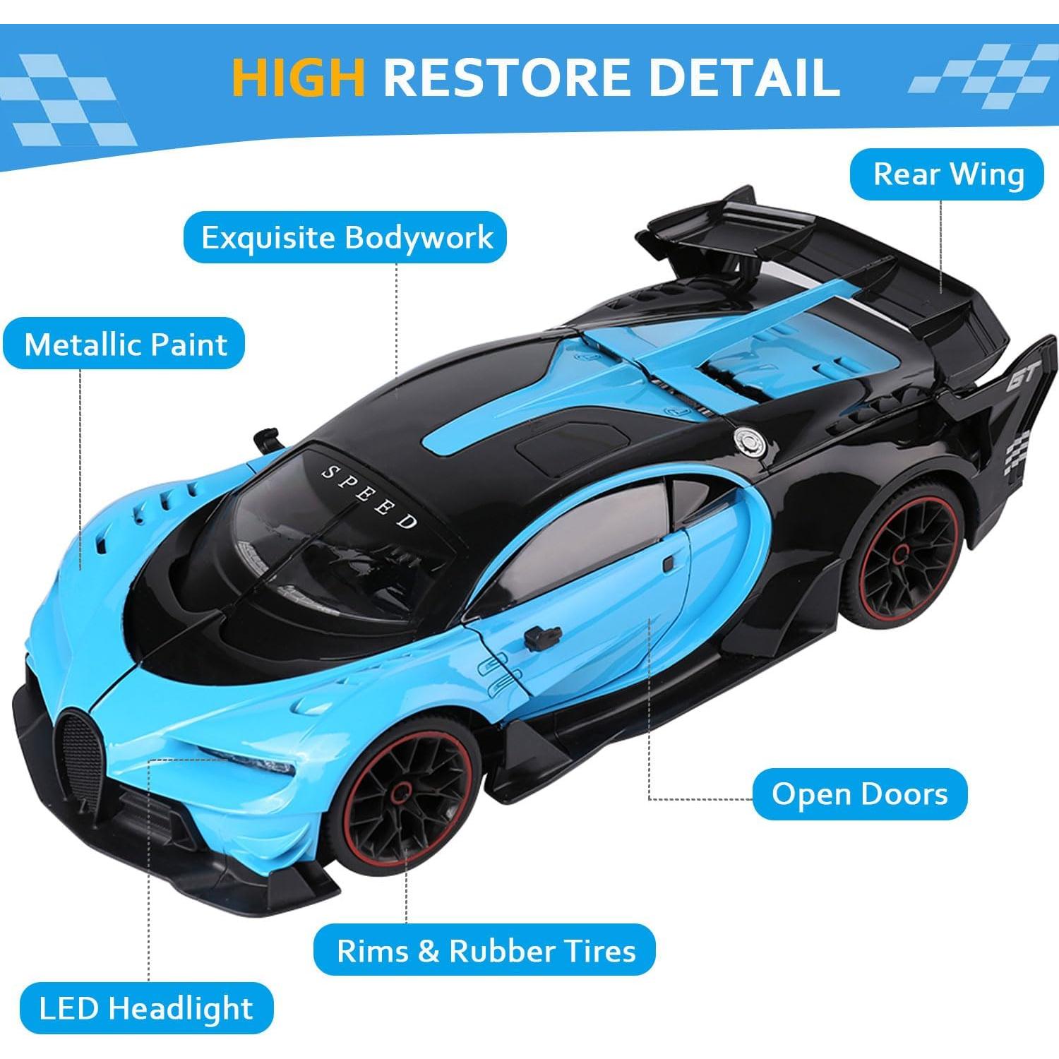 Coche RC ROXIE Escala 1:12 15km/h con Luz LED y Puertas