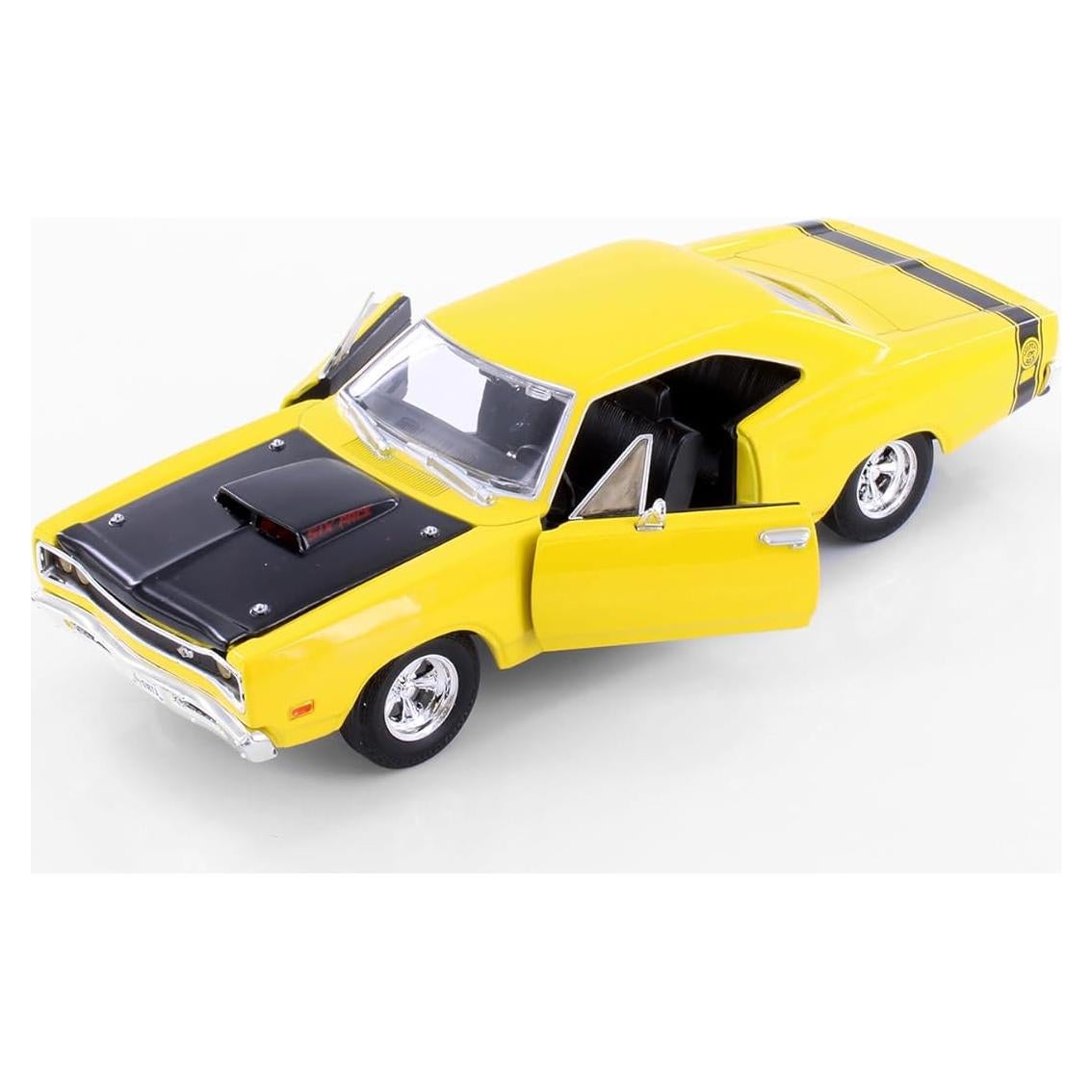 Coche Diecast 1969 Coronet Super Bee Amarillo 1/24