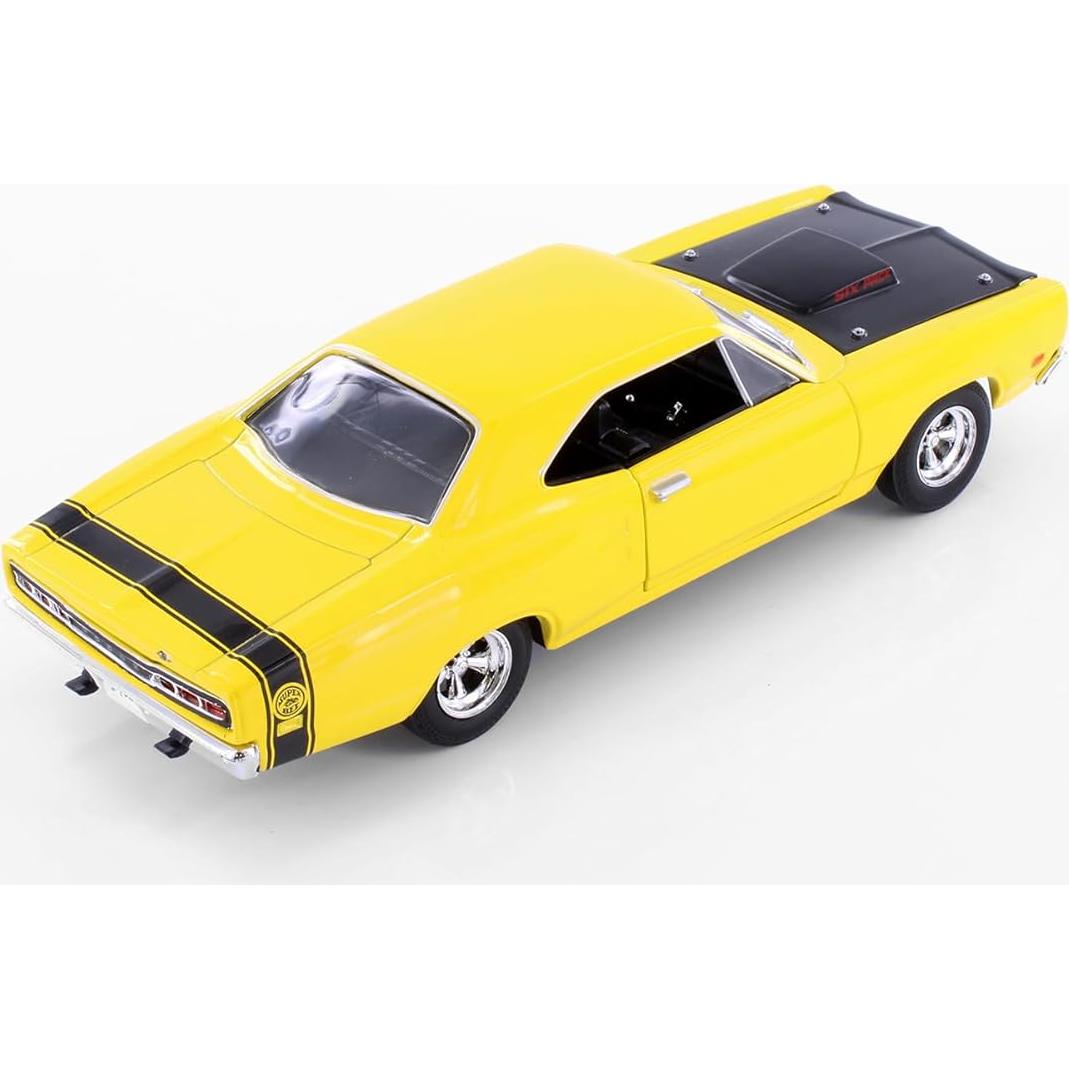 Coche Diecast 1969 Coronet Super Bee Amarillo 1/24