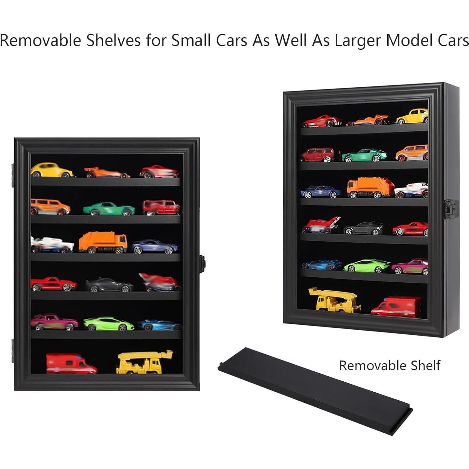 Estuche de exhibición de coches 1/64 PKHROR negro