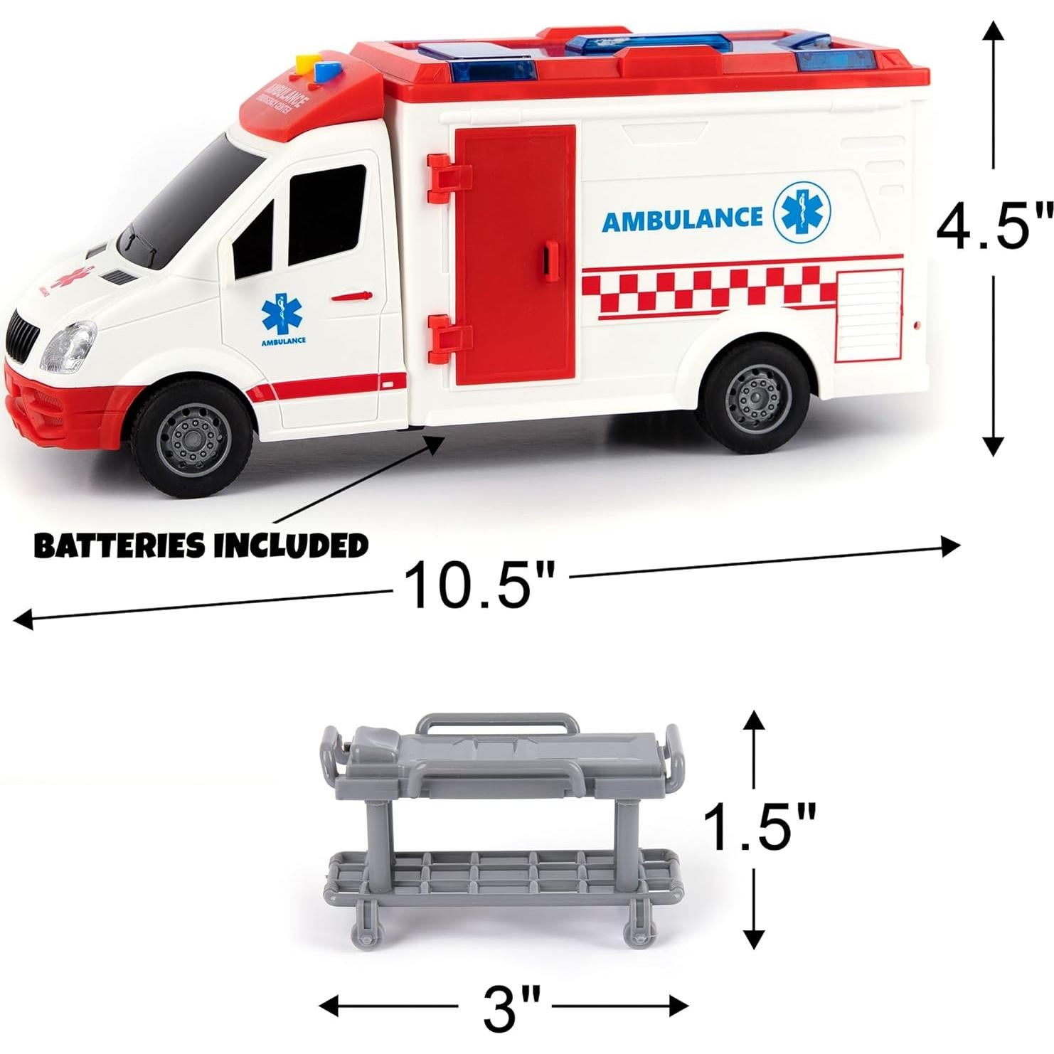 Coche de Juguete Ambulancia ArtCreativity 26.67 cm con Sonido