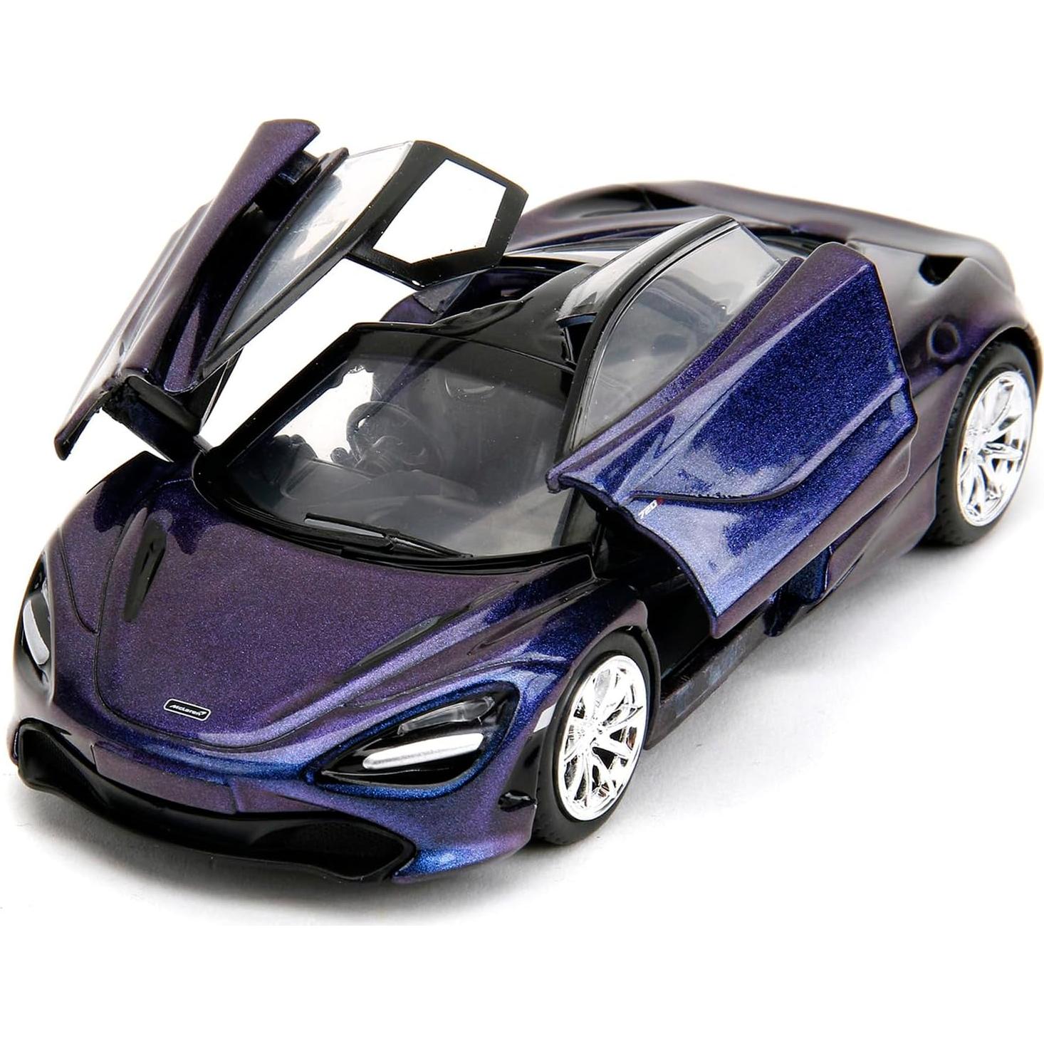 Modelo Coche Diecast Jada 720S Azul 1/32 Detalles Fieles