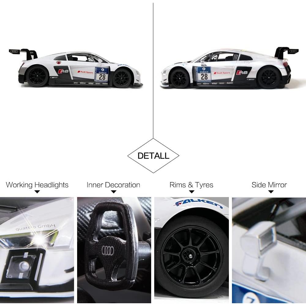 Coche RC Rastar Audi R8 1:14 Control Remoto LED