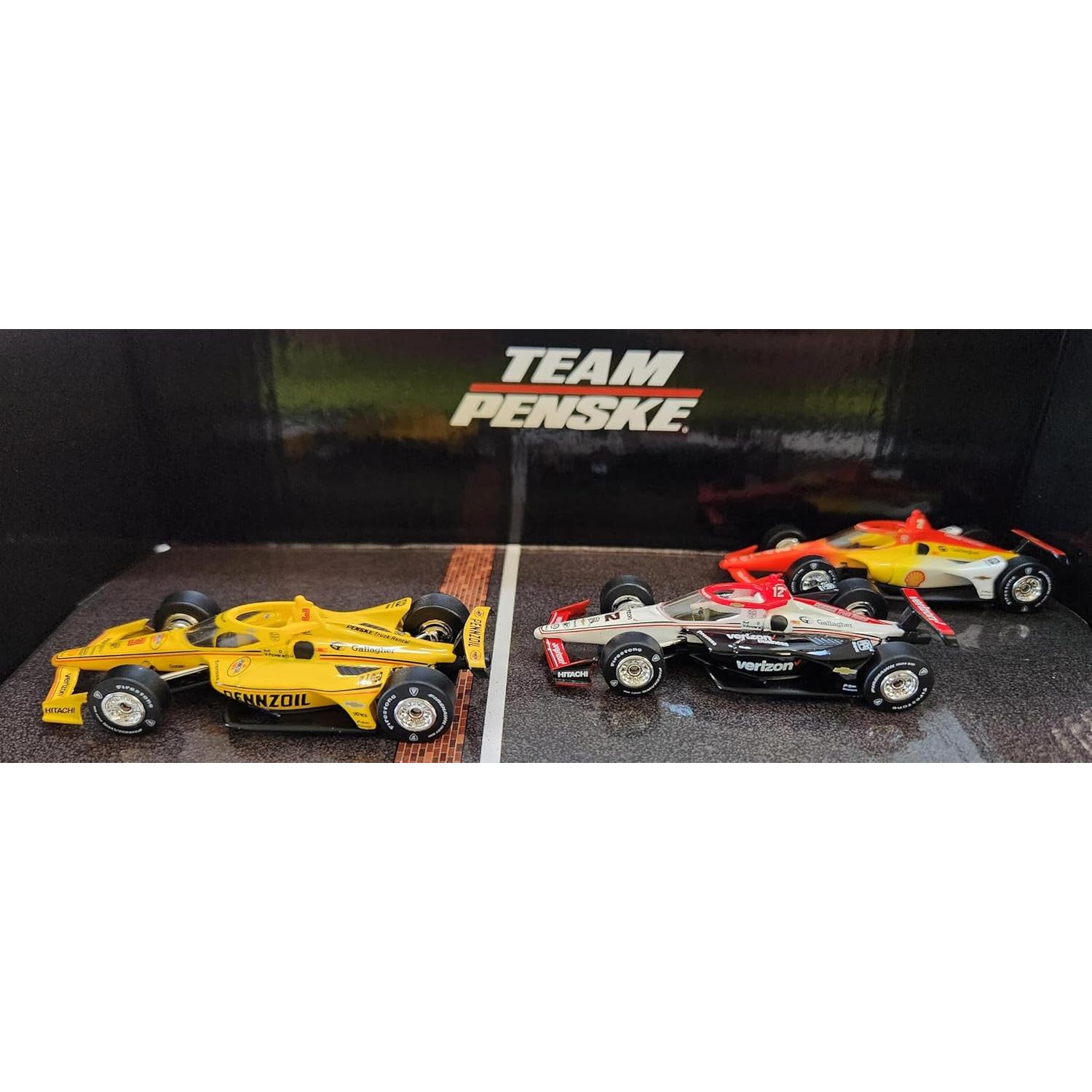 Set de 3 Coches Greenlight Indy 500 2024 Penske 1:64