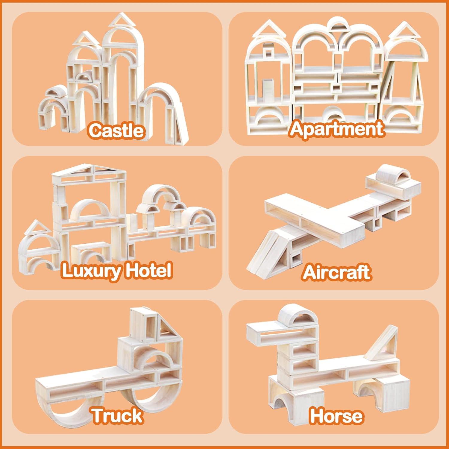 Conjunto de Bloques de Madera Twood 29 Piezas para Niños