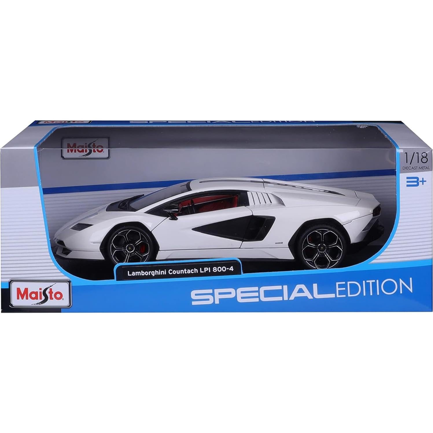 Maisto Lamborghini Countach LPI 800-4 Escala 1:18 Detalle Coleccionable