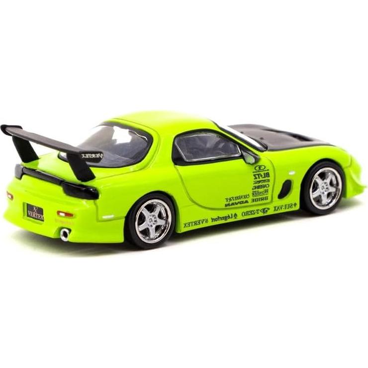 Modelo Diecast Tarmac Works RX-7 FD3S Verde 1/64