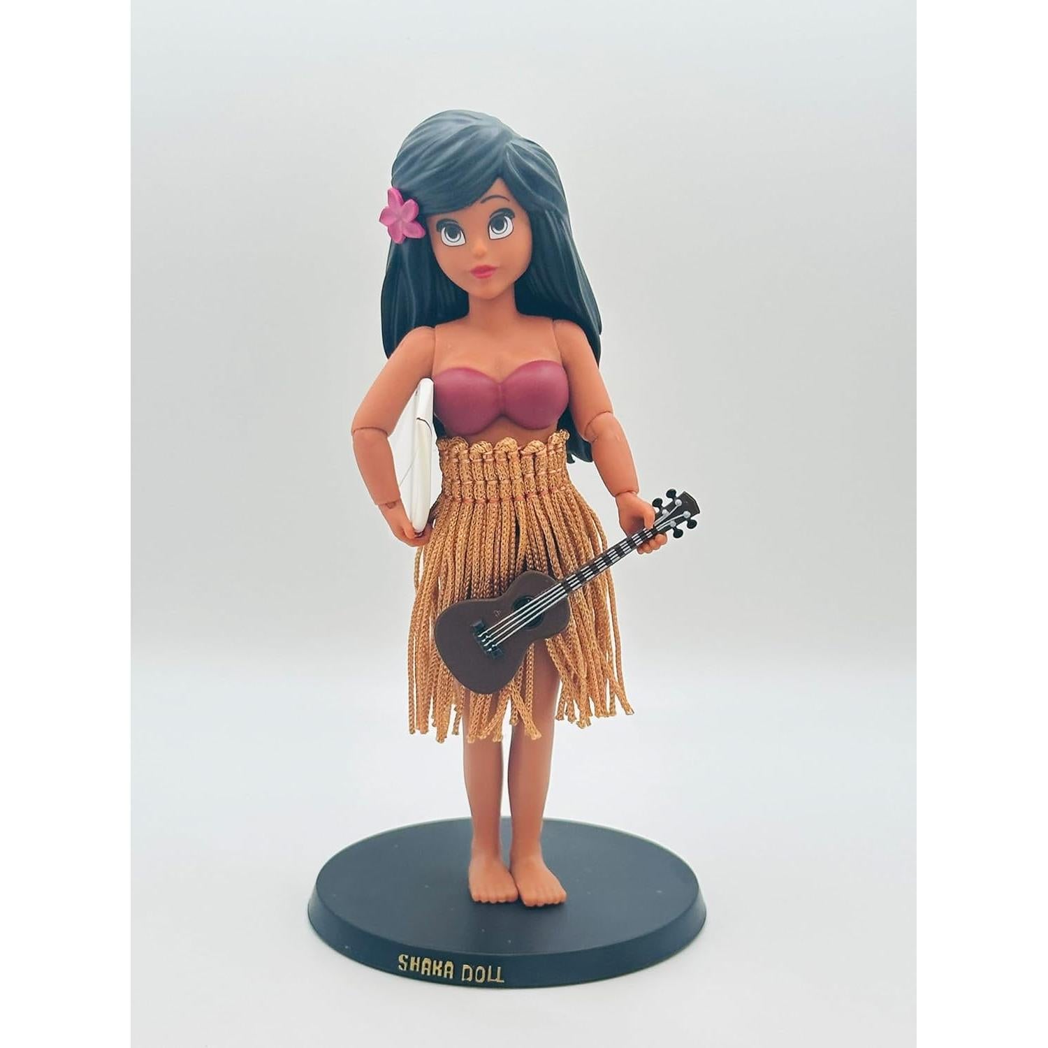 Muñeca Hula Posable Coastal 83 con Tabla de Surf y Ukulele