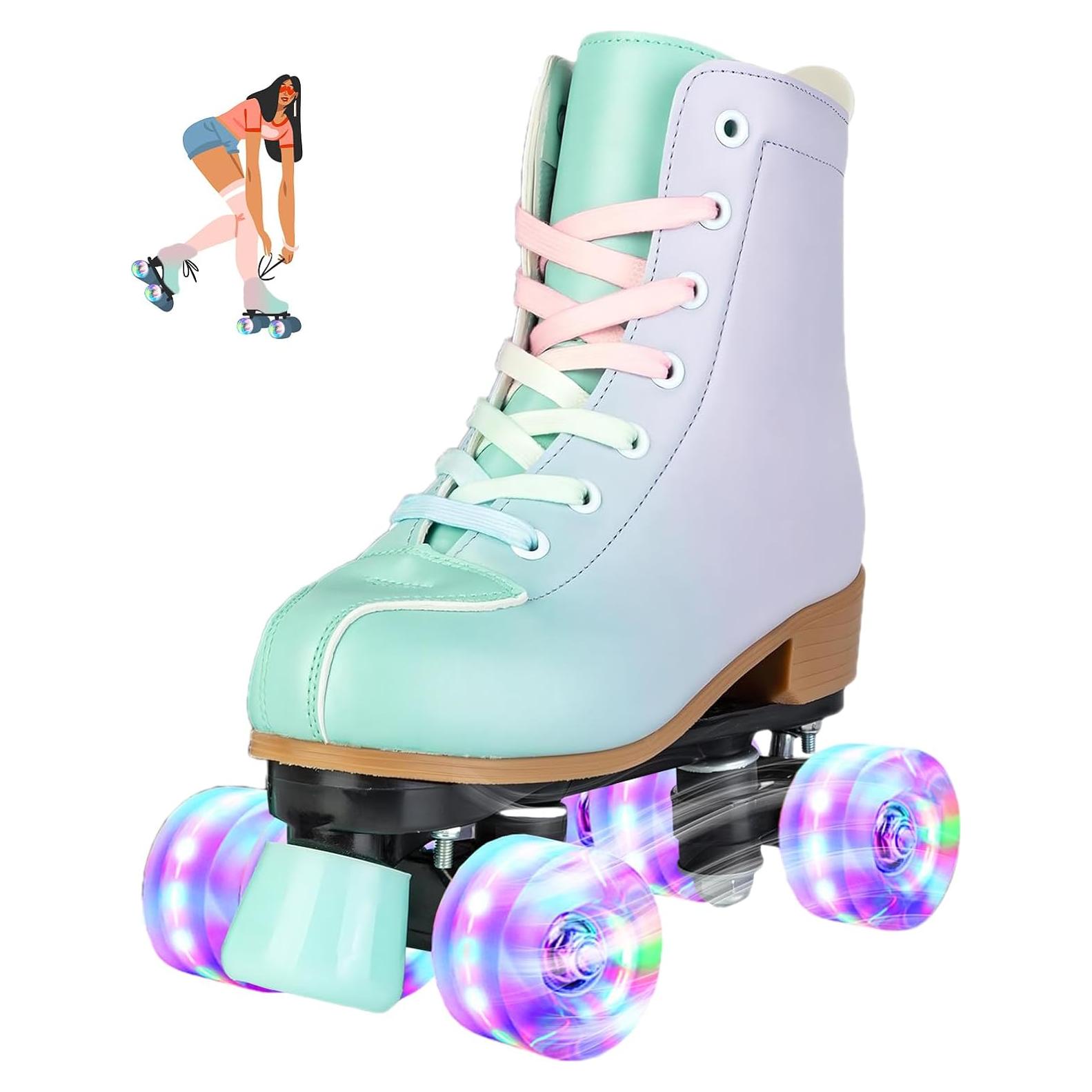 Patines de Ruedas Jessie para Niñas Ajustables con Luces
