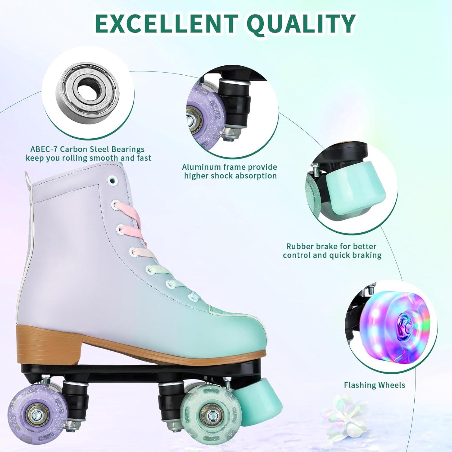 Patines de Ruedas Jessie para Niñas Ajustables con Luces