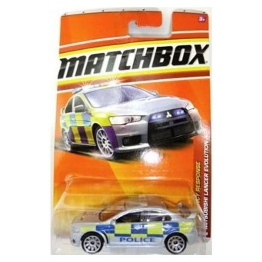 Coche de Policía Matchbox Mitsubishi Lancer Evolution X 1:64