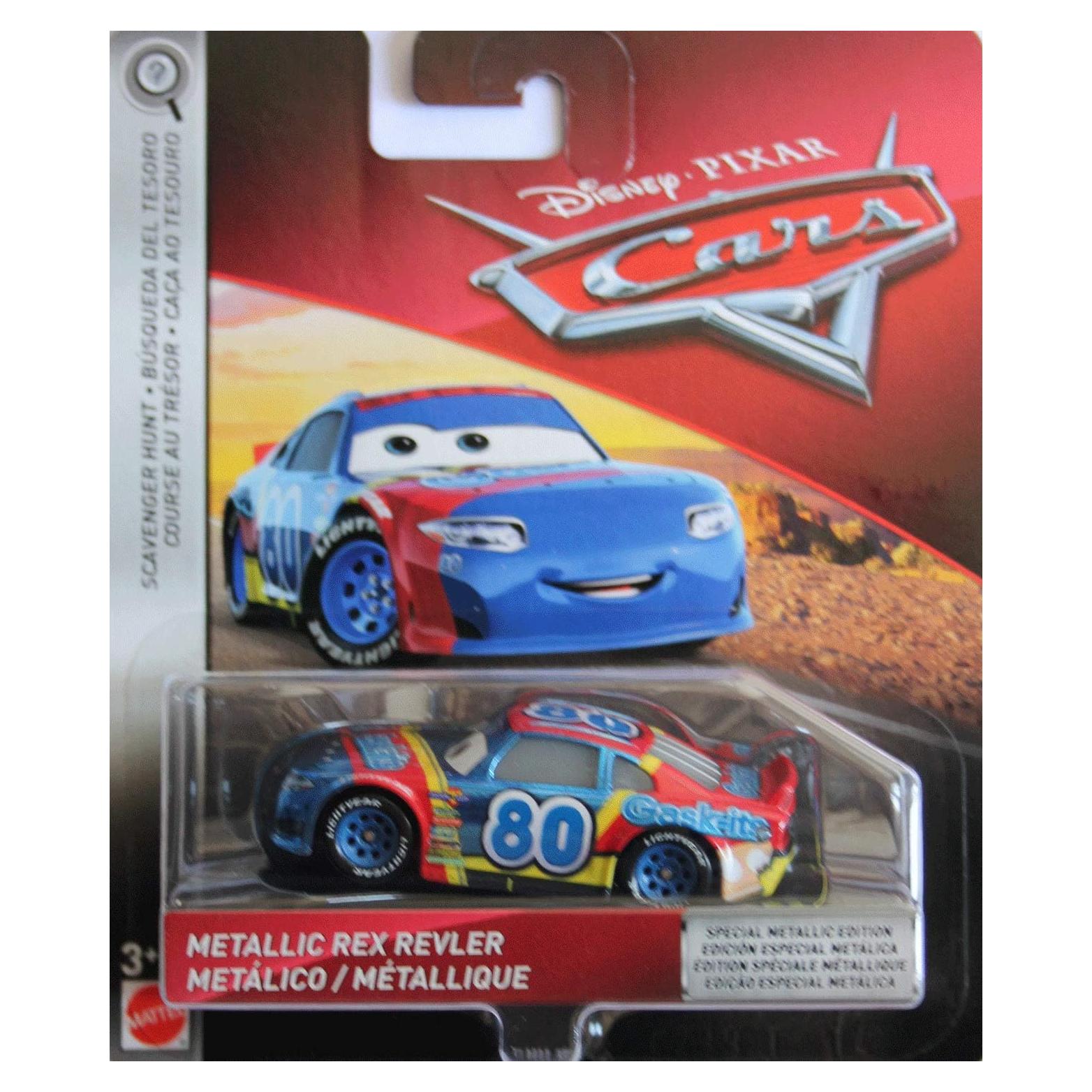 Vehículo a Escala 1:55 Disney Pixar Cars Rex Revler