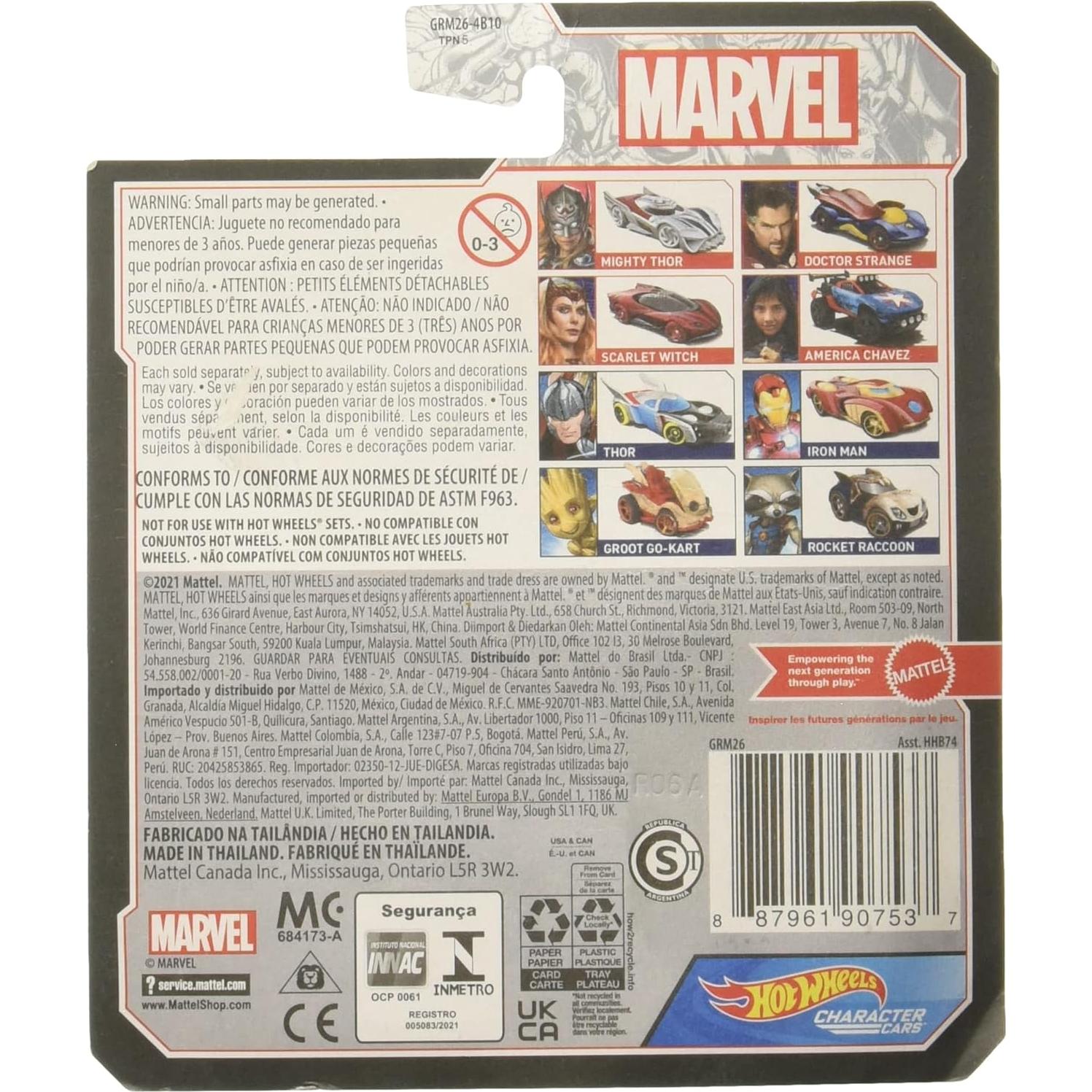 Auto Hot Wheels Marvel America Chavez 1:64 - Colección