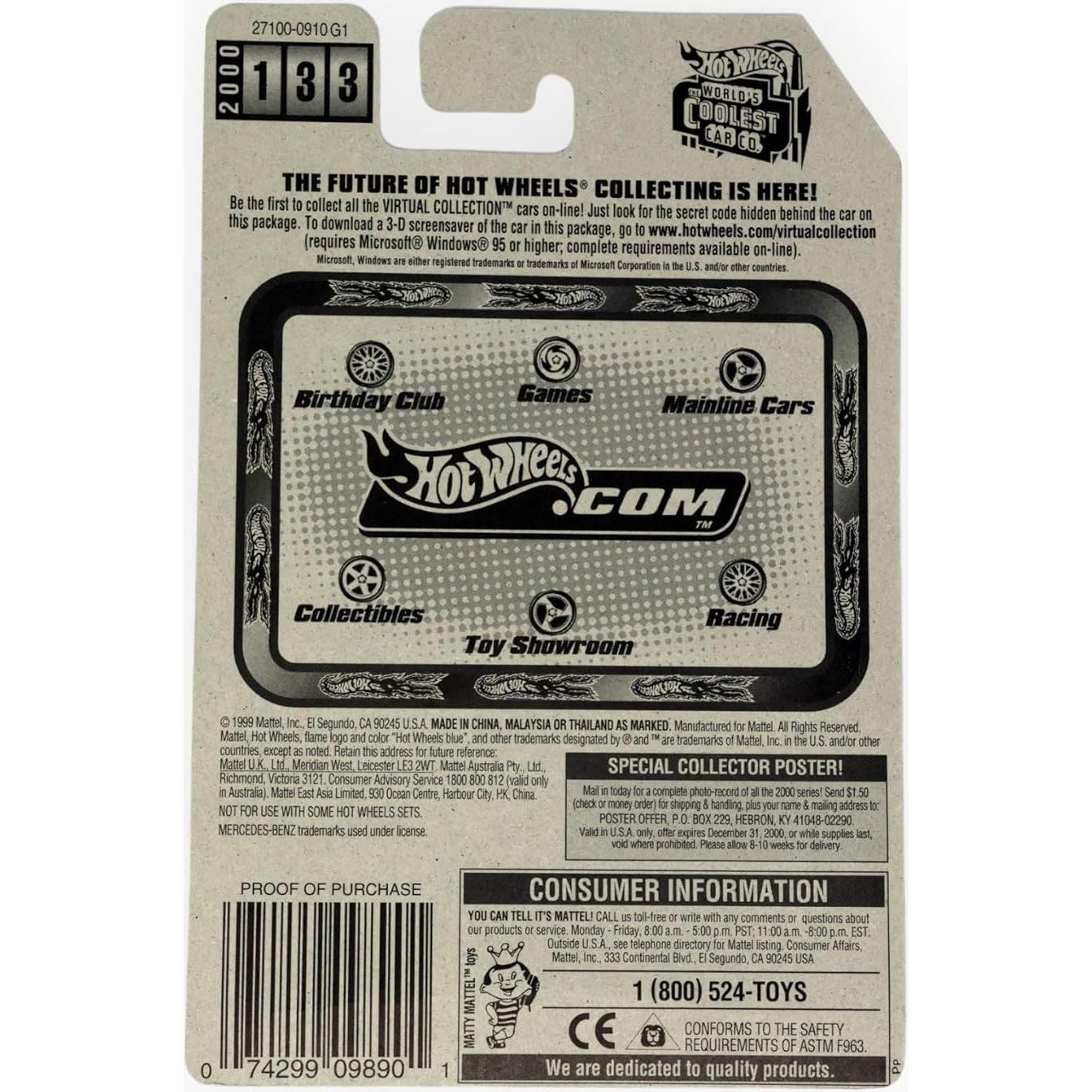 Coche Coleccionable Mercedes-Benz Unimog 1:64 Mattel