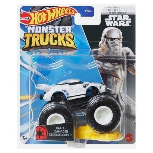 Hot Wheels Monster Trucks Stormtrooper 1:64 Escala Dañado de Batalla