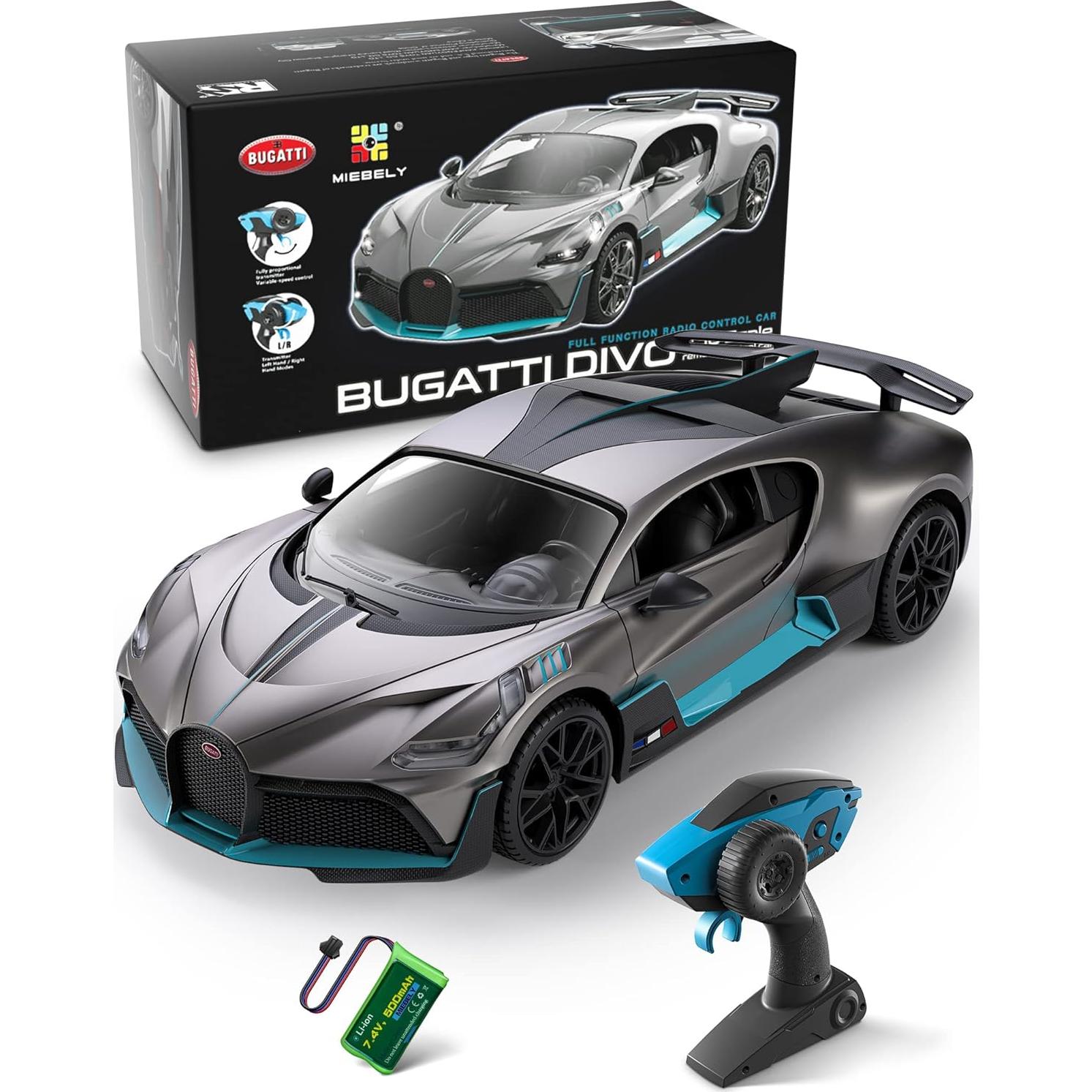 Coche Control Remoto Bugatti Divo 12km/h LED 2.4GHz