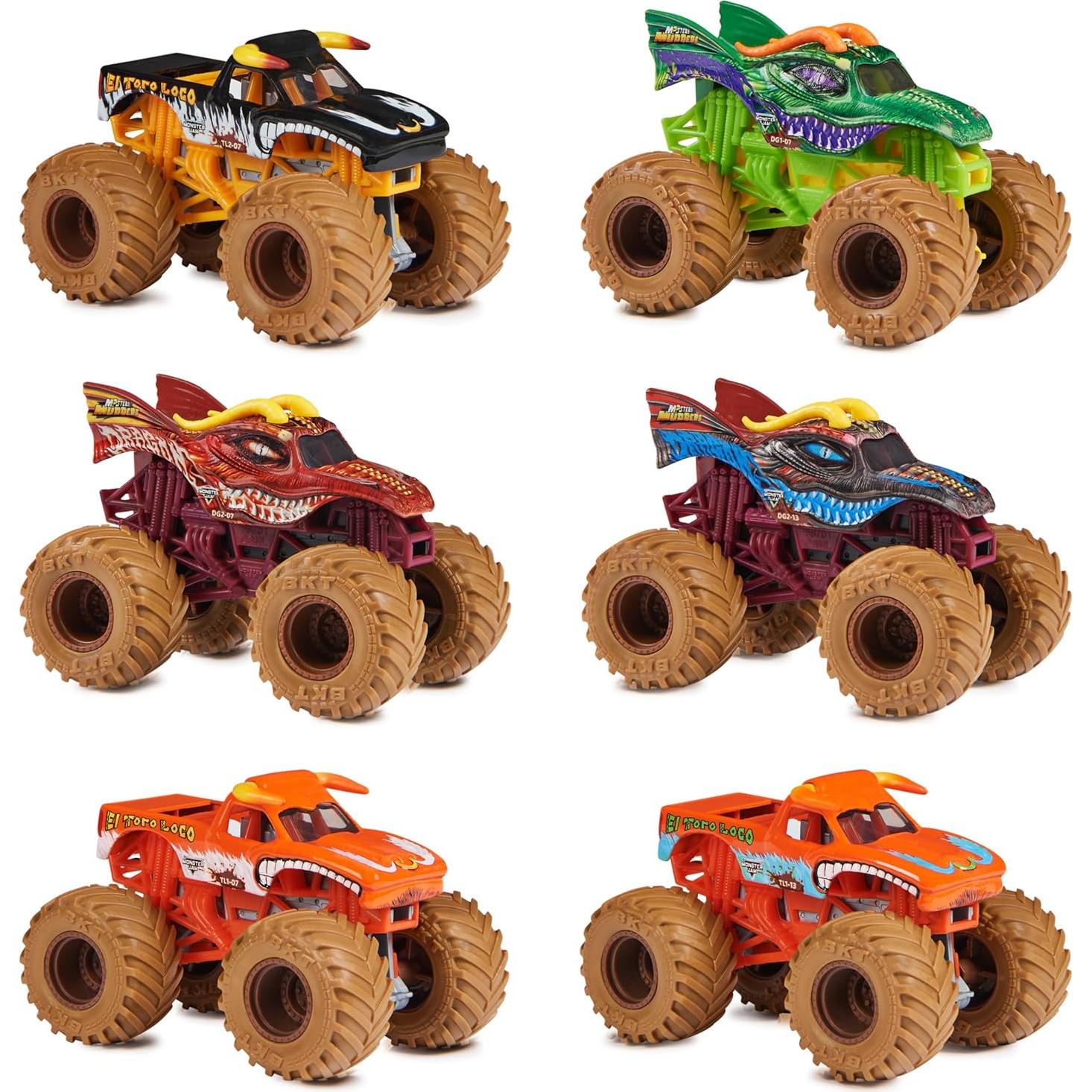 Camión Monstruo de Metal Monster Jam Mystery Mudders 1:64