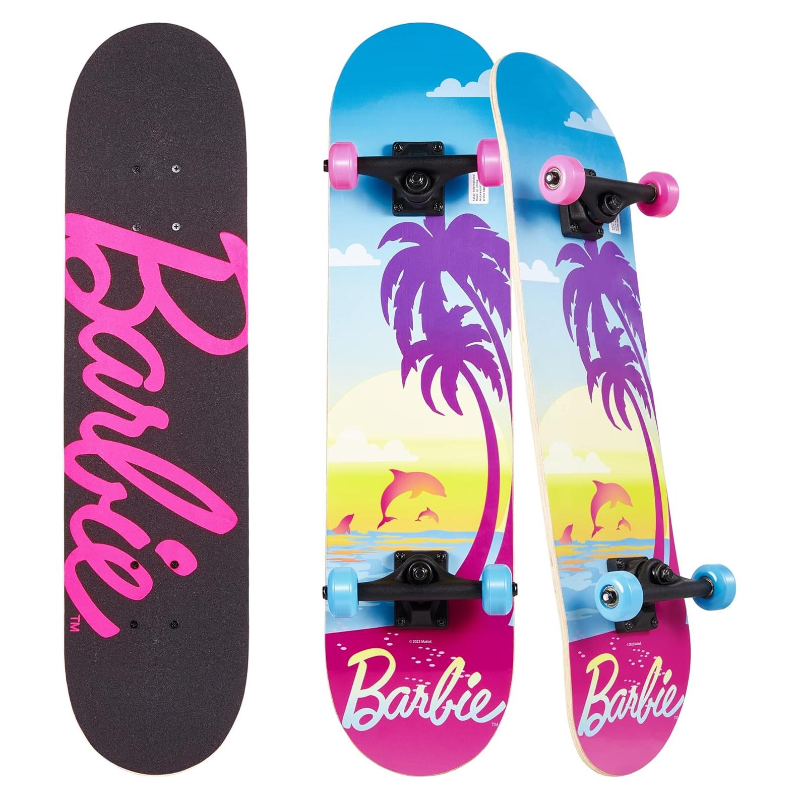 Patineta Voyager Barbie 78.74 cm con cinta de agarre impresa