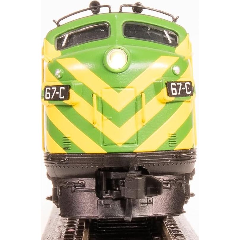 Locomotora EMD F3A Broadway Verde Amarillo Escala N