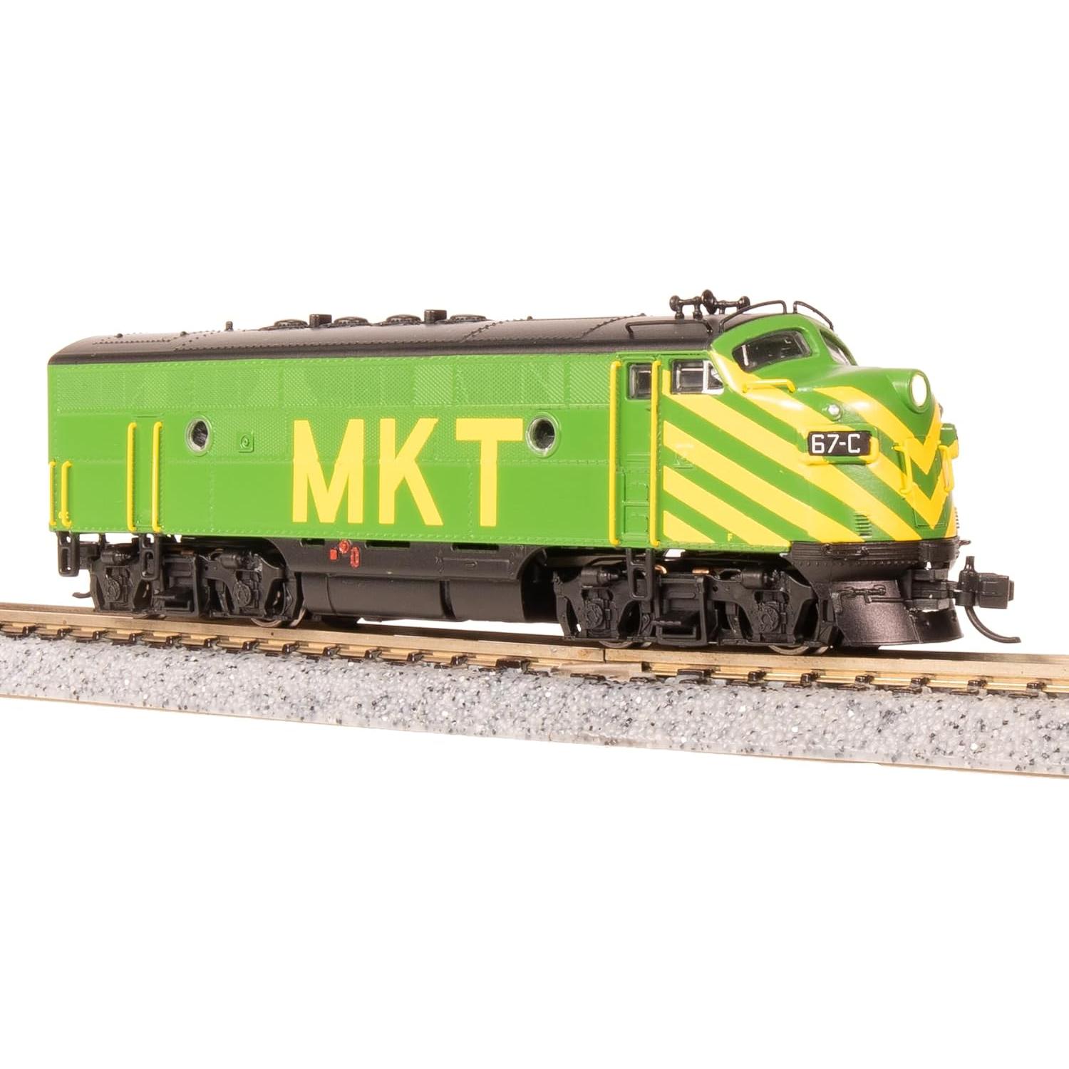 Locomotora EMD F3A Broadway Verde Amarillo Escala N