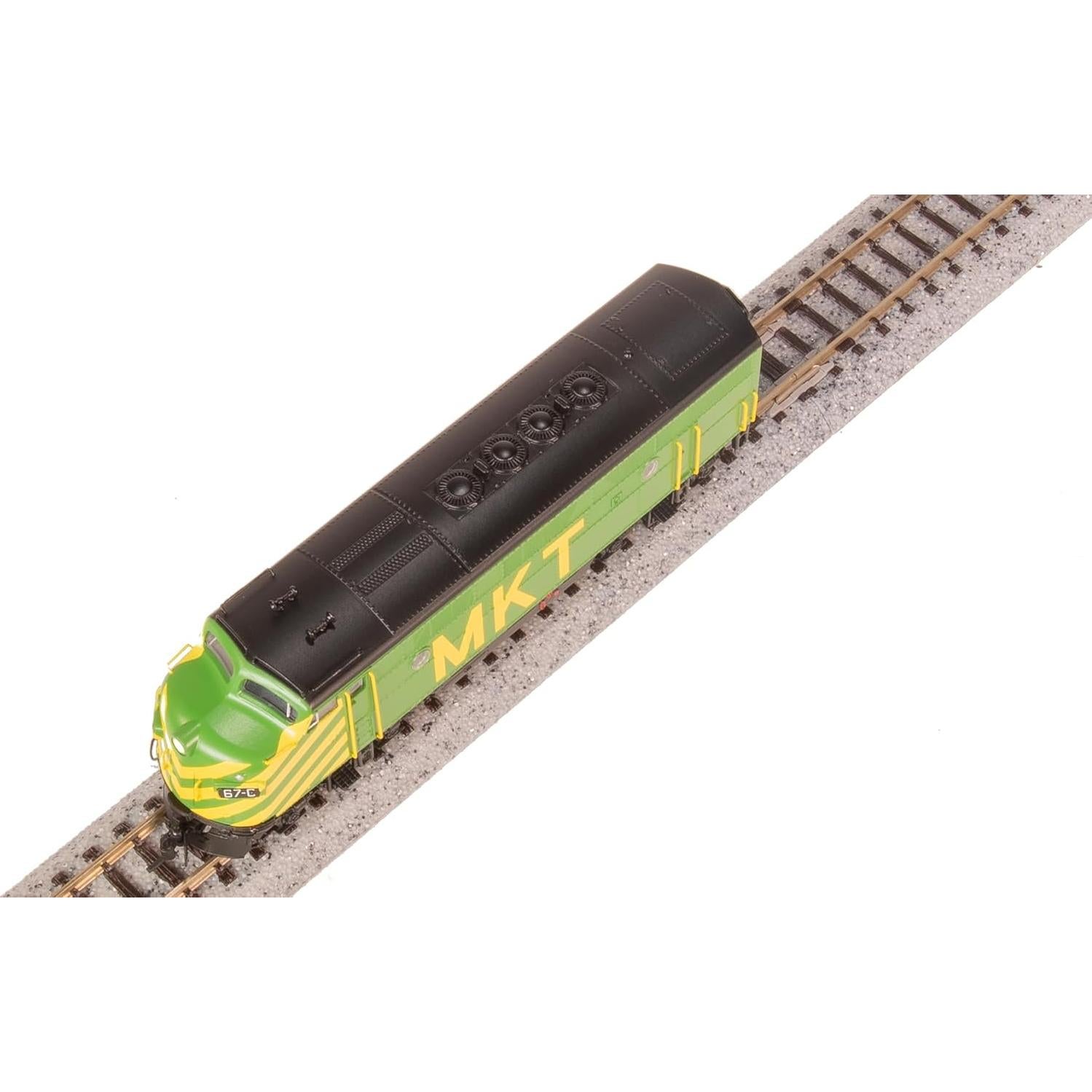 Locomotora EMD F3A Broadway Verde Amarillo Escala N