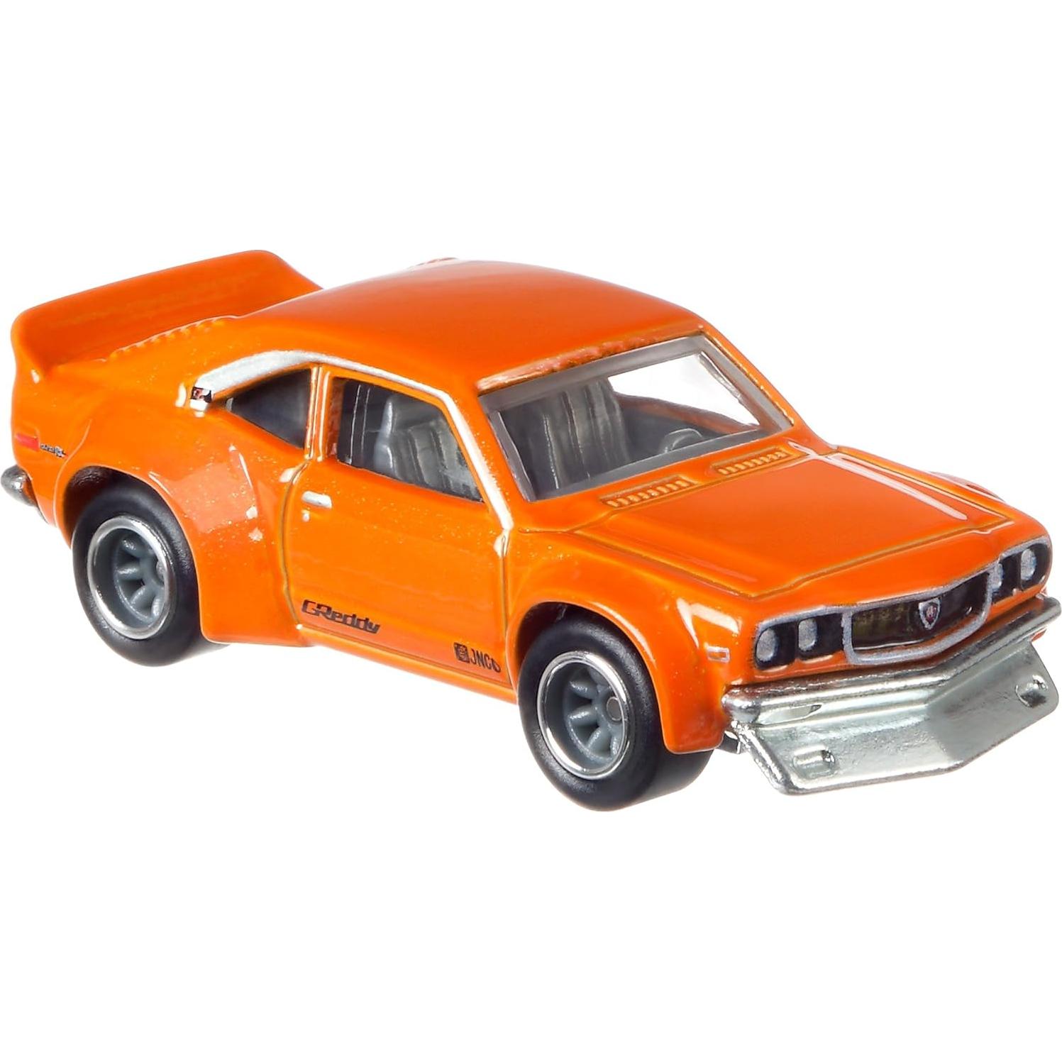 Vehículo Hot Wheels Mazda RX-3 a escala 1:64 - Mattel