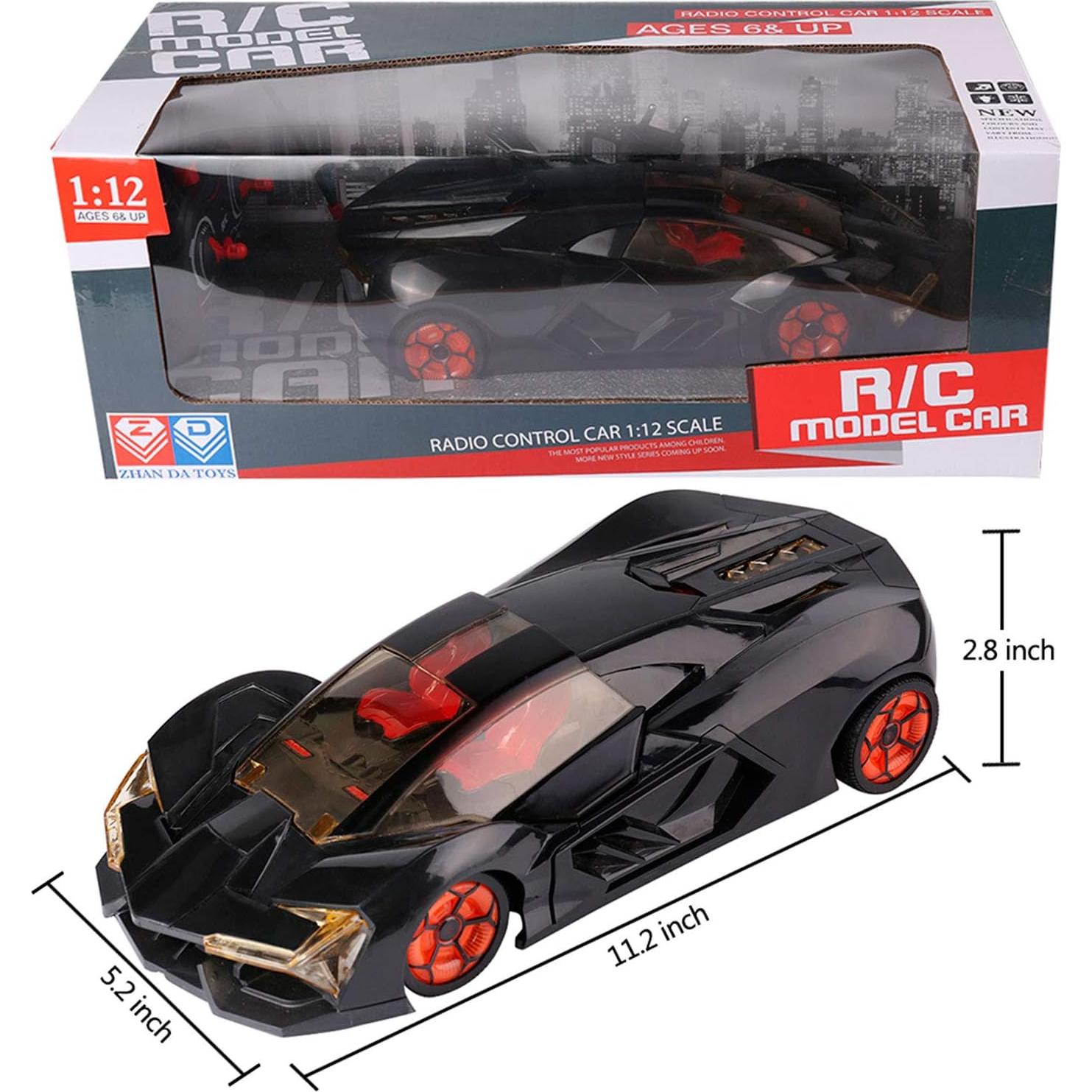 Coche RC Deportivo ROXIE 1:12 con Luces y Puertas Abiertas