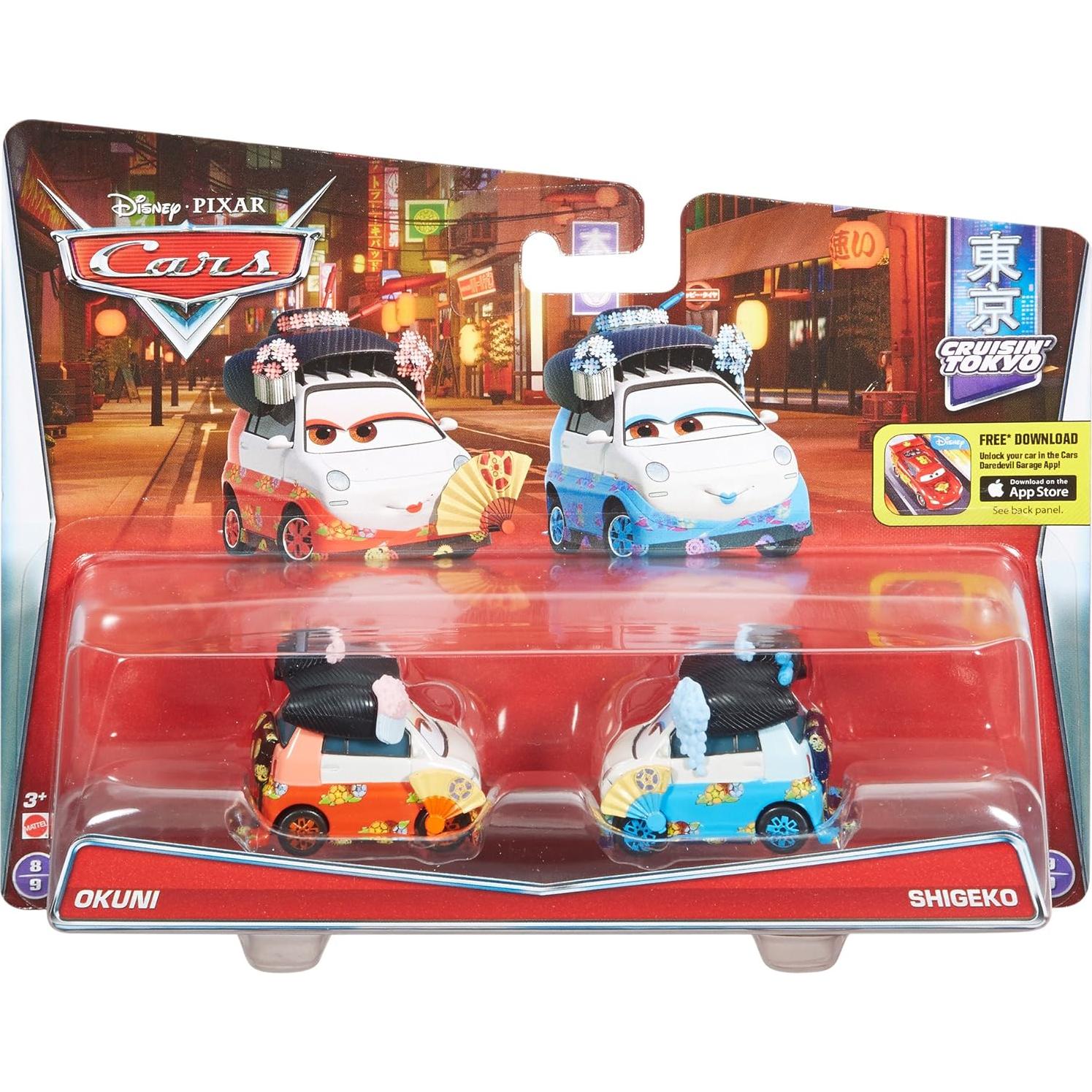 Auto de Metal Disney Pixar Cars 2-Pack Okuni & Shigeko