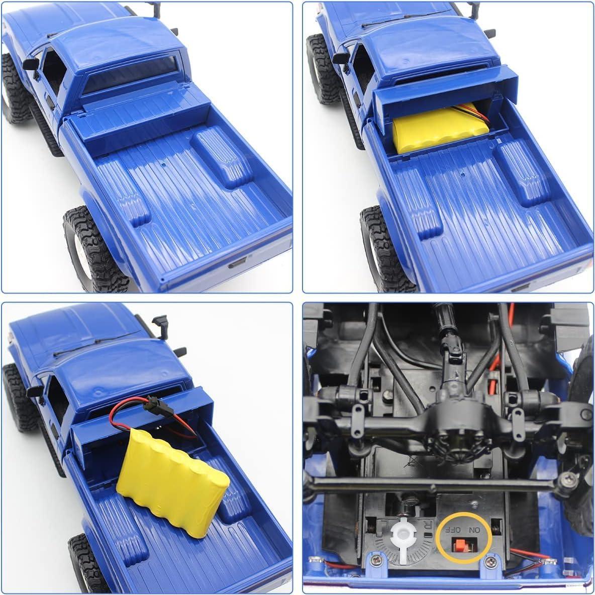 Camión Crawler RC Mostop C24 4x4 Todo Terreno LED