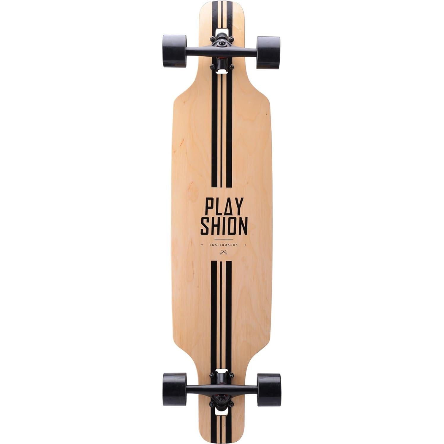 Longboard Playshion 99 cm Drop Through para Principiantes