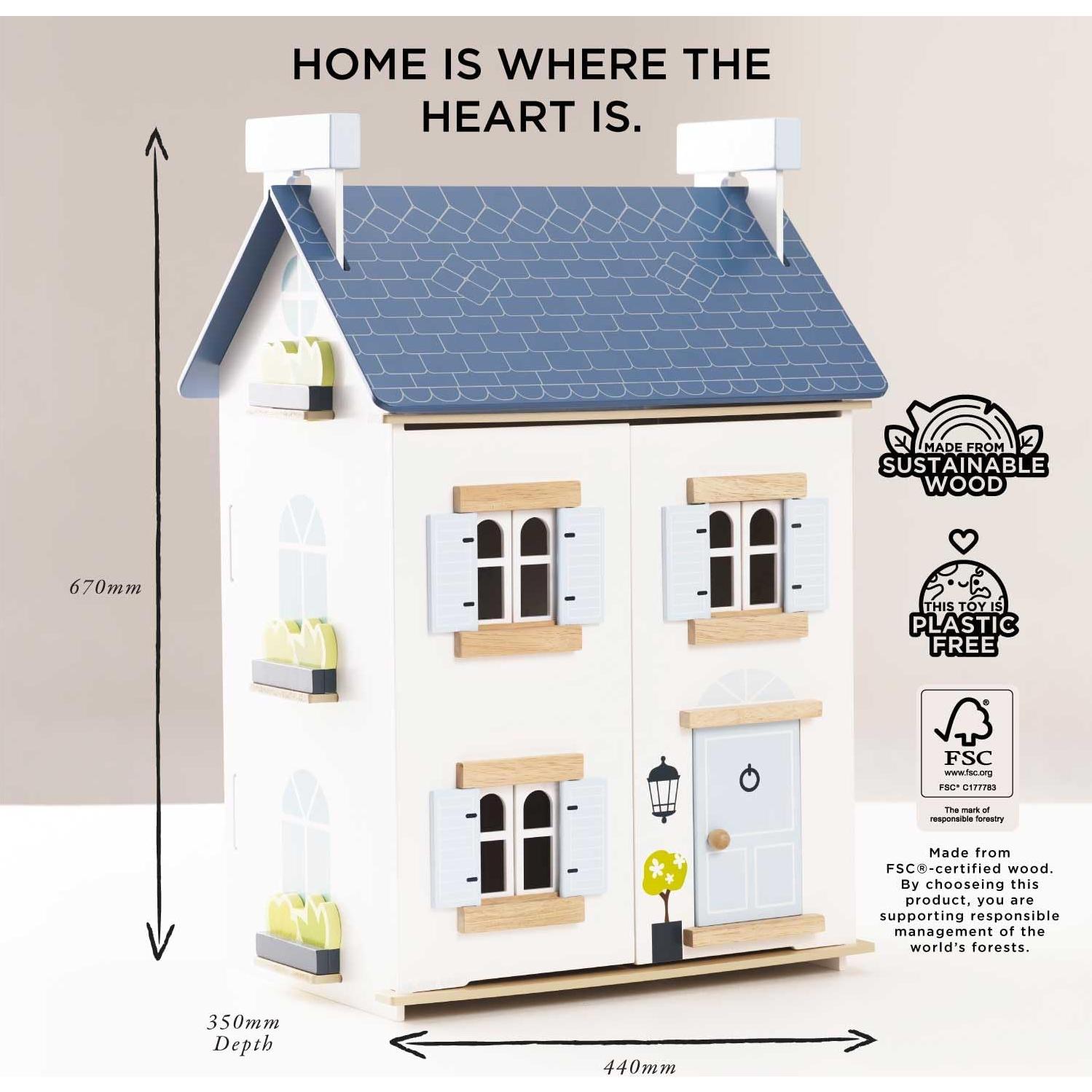 Casa de Muñecas de Madera Le Toy Van - 2 Plantas 63 cm