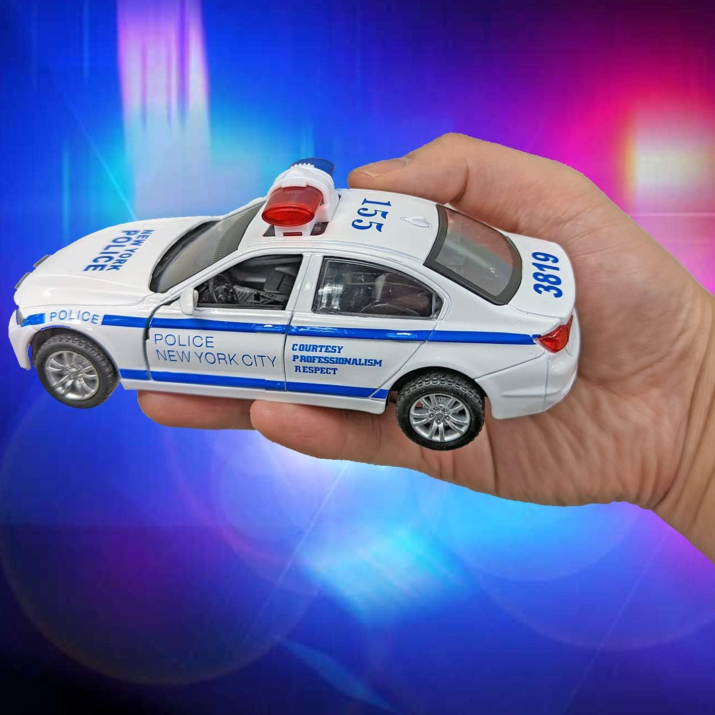 Paquete de 2 Autos de Policía Diecast Liberty 1:32 LED y Sonido