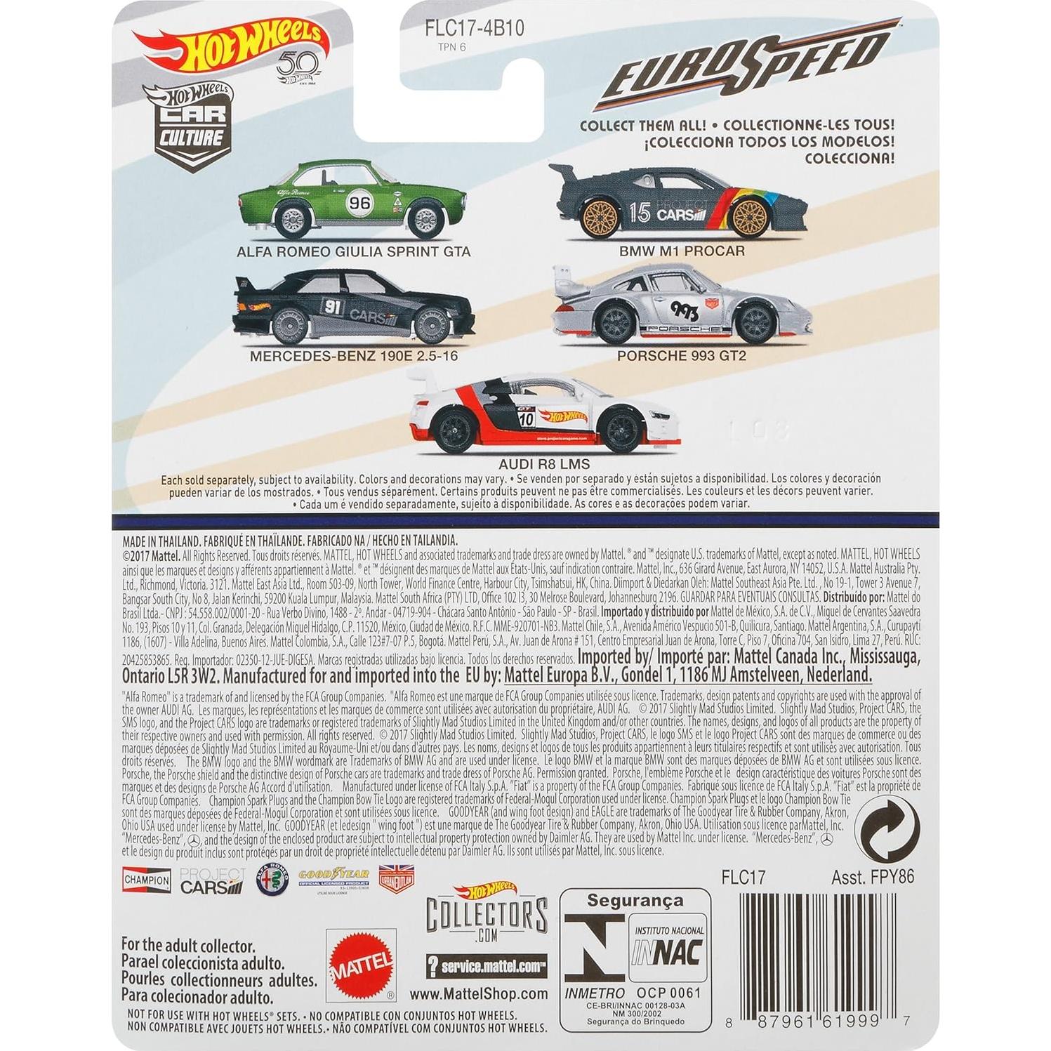 Hot Wheels Porsche 9993 GT2 Vehículo a Escala 1:64