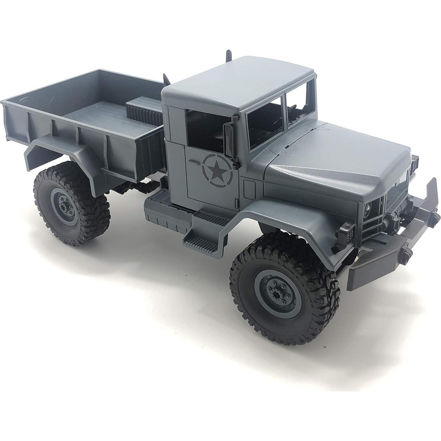 Camión Militar RC 4WD 1:16 Grises M35-A2 LED y Batería