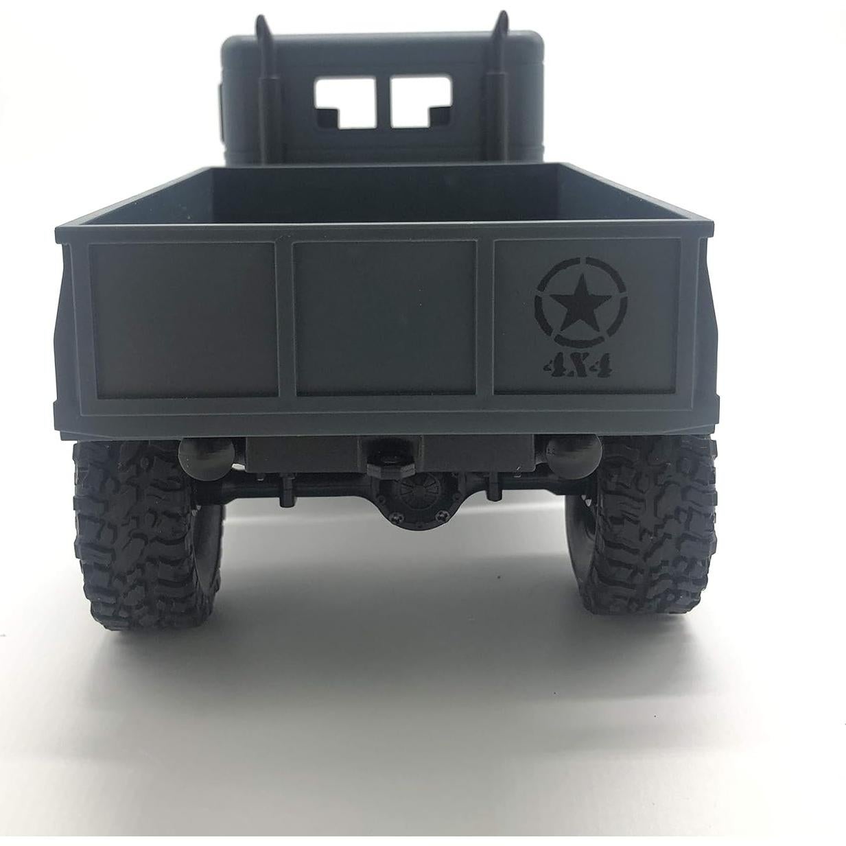Camión Militar RC 4WD 1:16 Grises M35-A2 LED y Batería