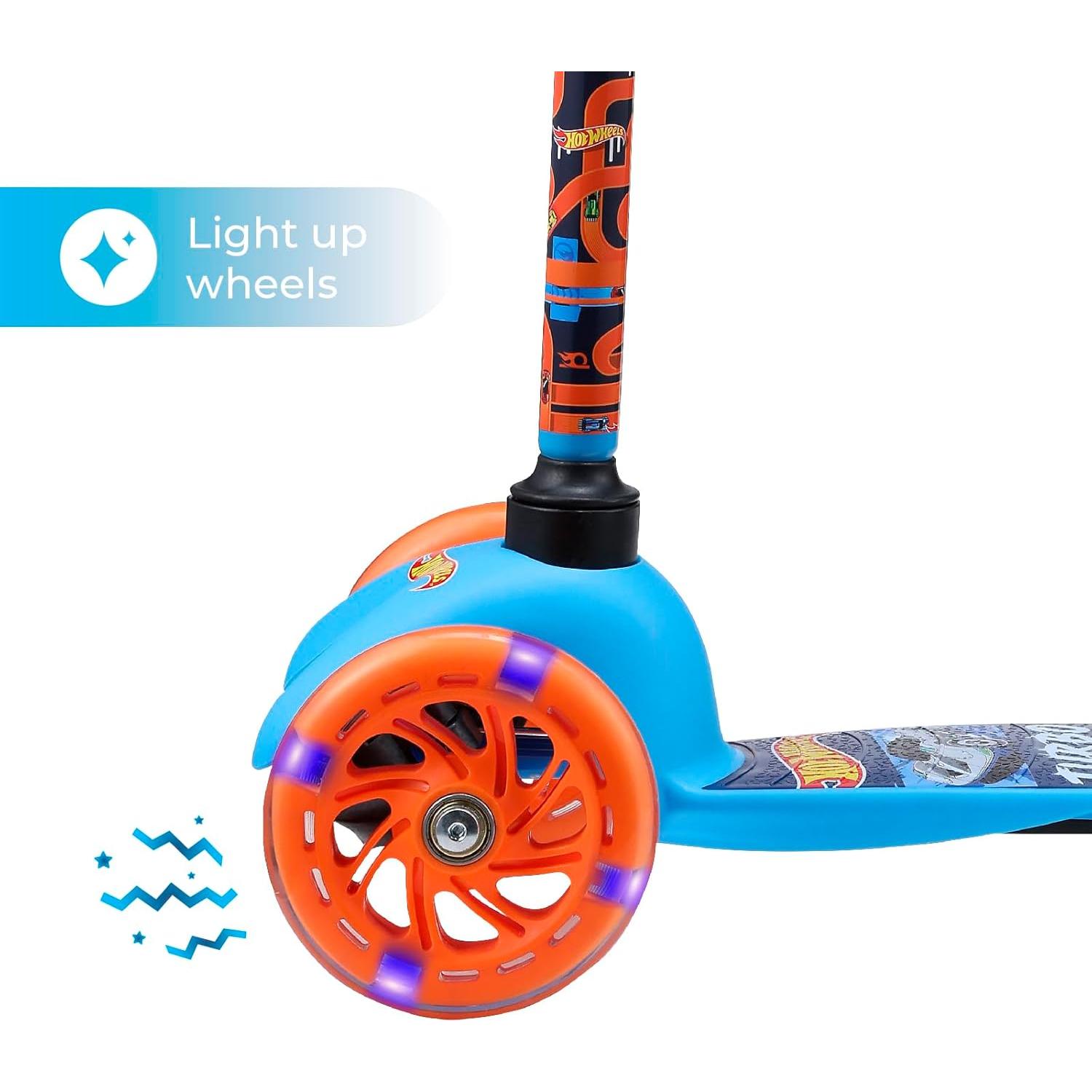 Scooter Autobalanceado Voyager Hot Wheels 3 Ruedas Iluminadas