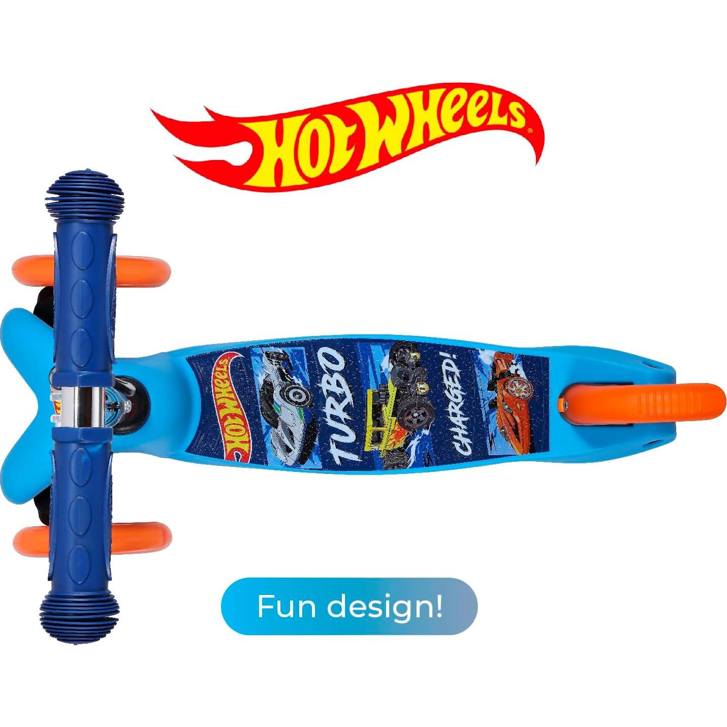 Scooter Autobalanceado Voyager Hot Wheels 3 Ruedas Iluminadas
