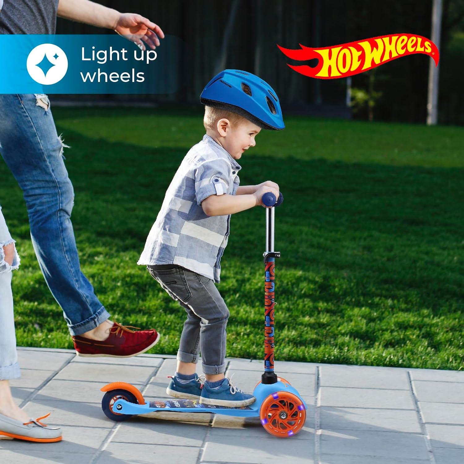 Scooter Autobalanceado Voyager Hot Wheels 3 Ruedas Iluminadas